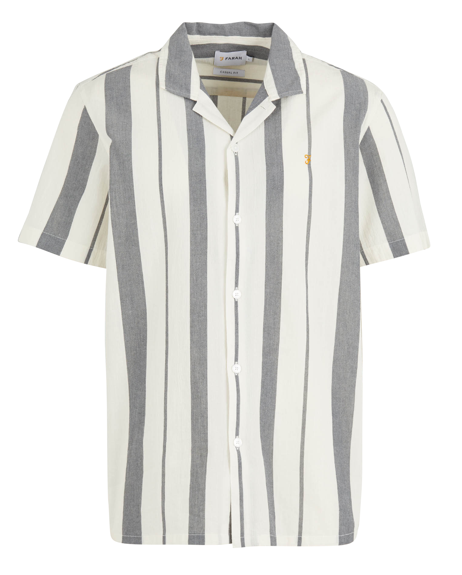 Striped cotton shirt FARAH Blue