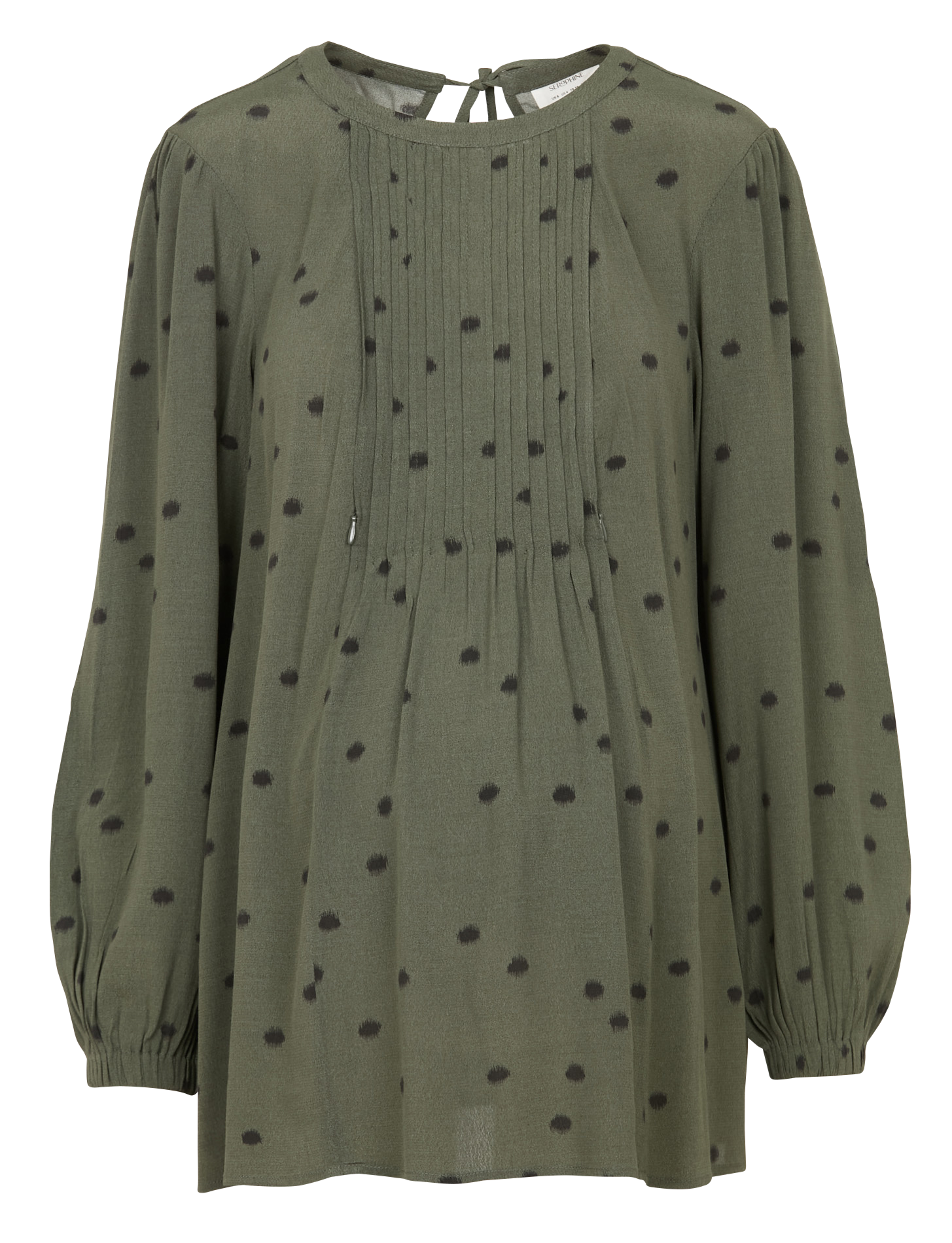 Printed maternity blouse SERAPHINE Green