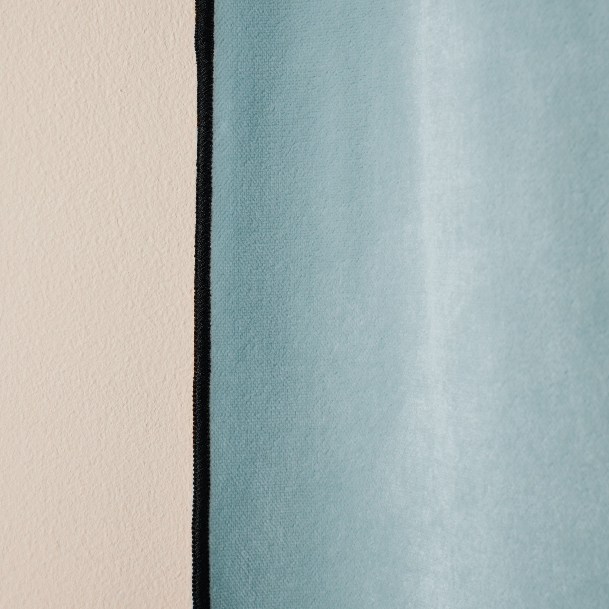 Curtain with black eyelets MADURA Blue