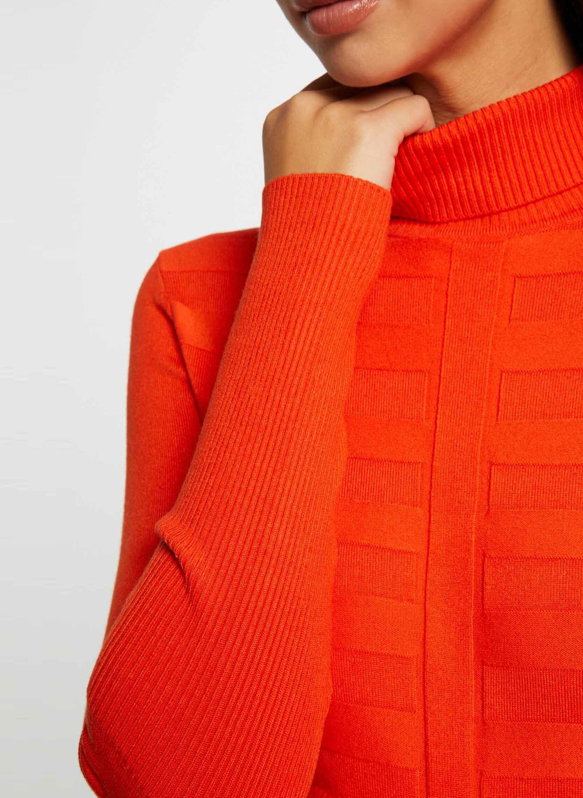 Turtleneck sweater MORGAN Orange