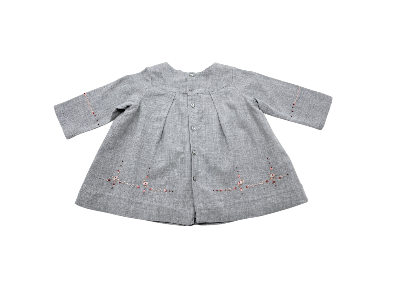 Grey baby blouse - 6 months BONPOINT - Seconde Main Grey