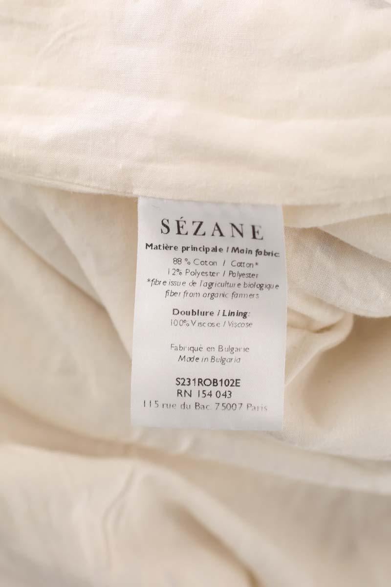 Cotton dress SEZANE - Seconde main Beige