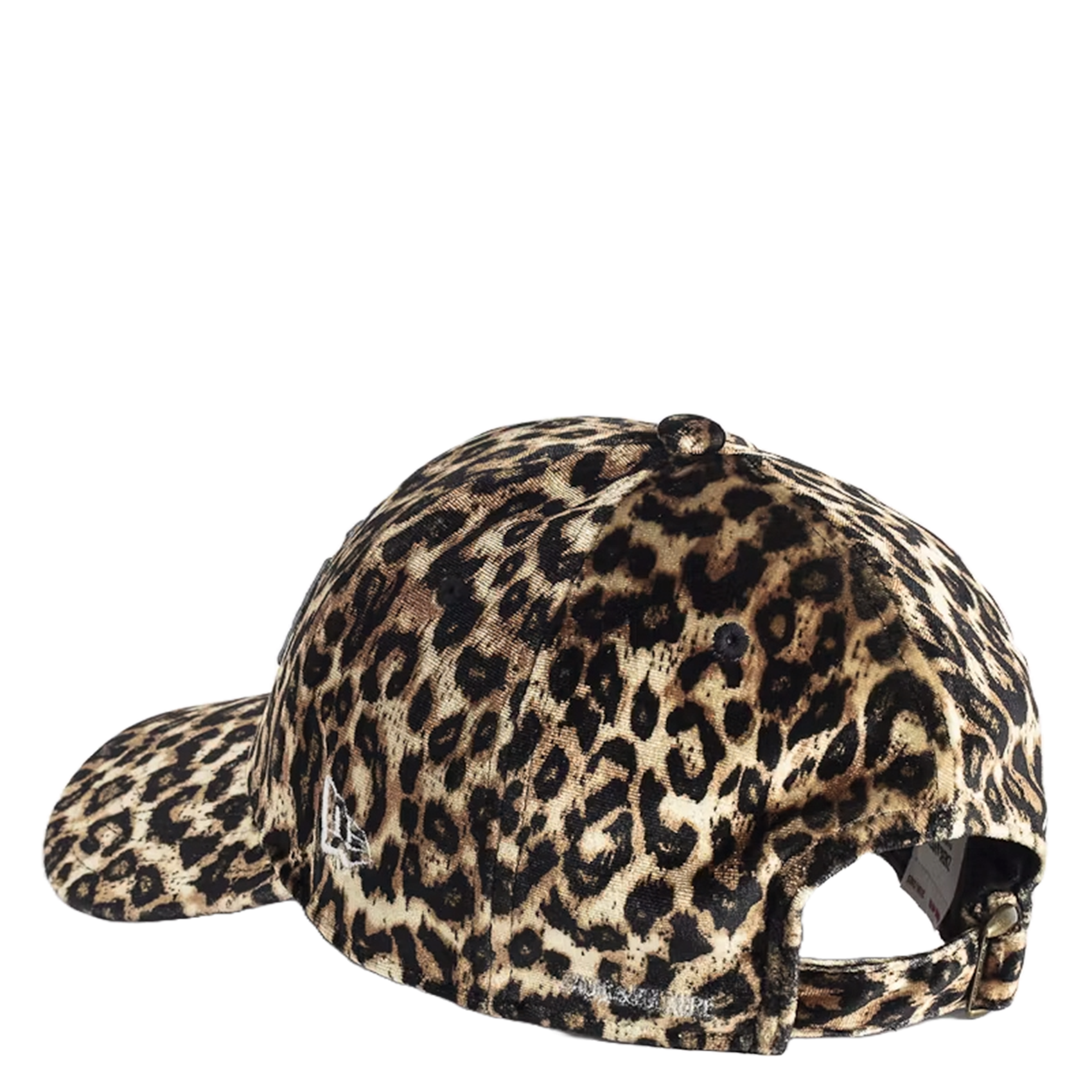 Leopard Embroidered Cap Brown