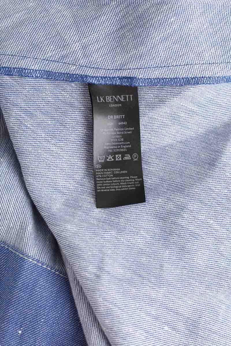 Cotton dress LK BENNETT - Seconde Main Blue