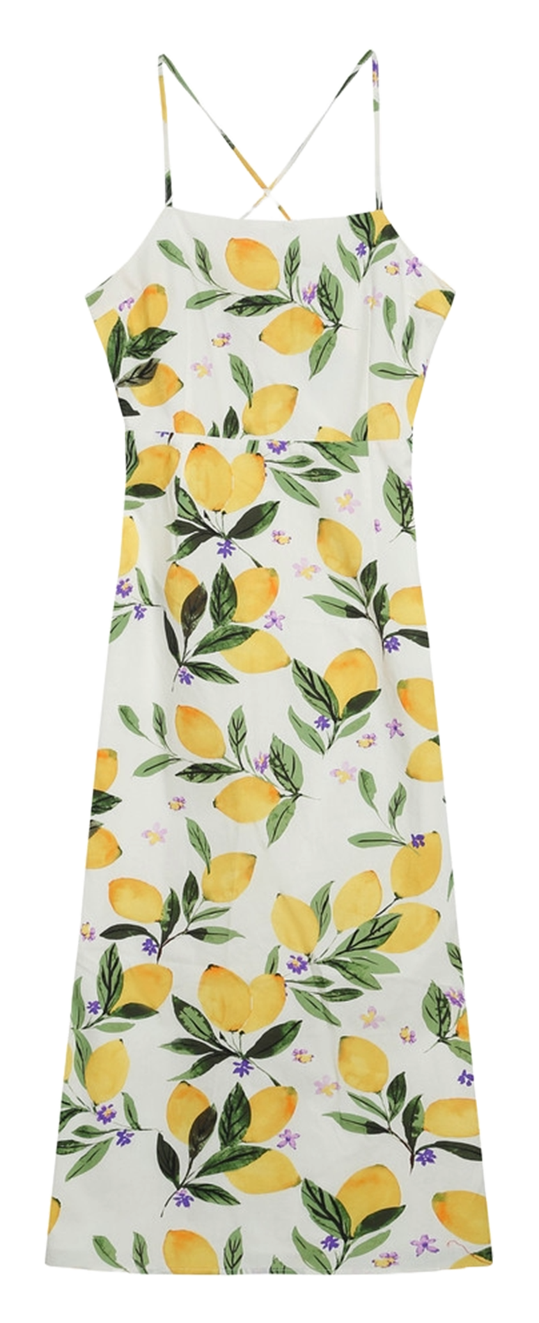 Robe midi col carré en coton GRACE ET MILA Blanc