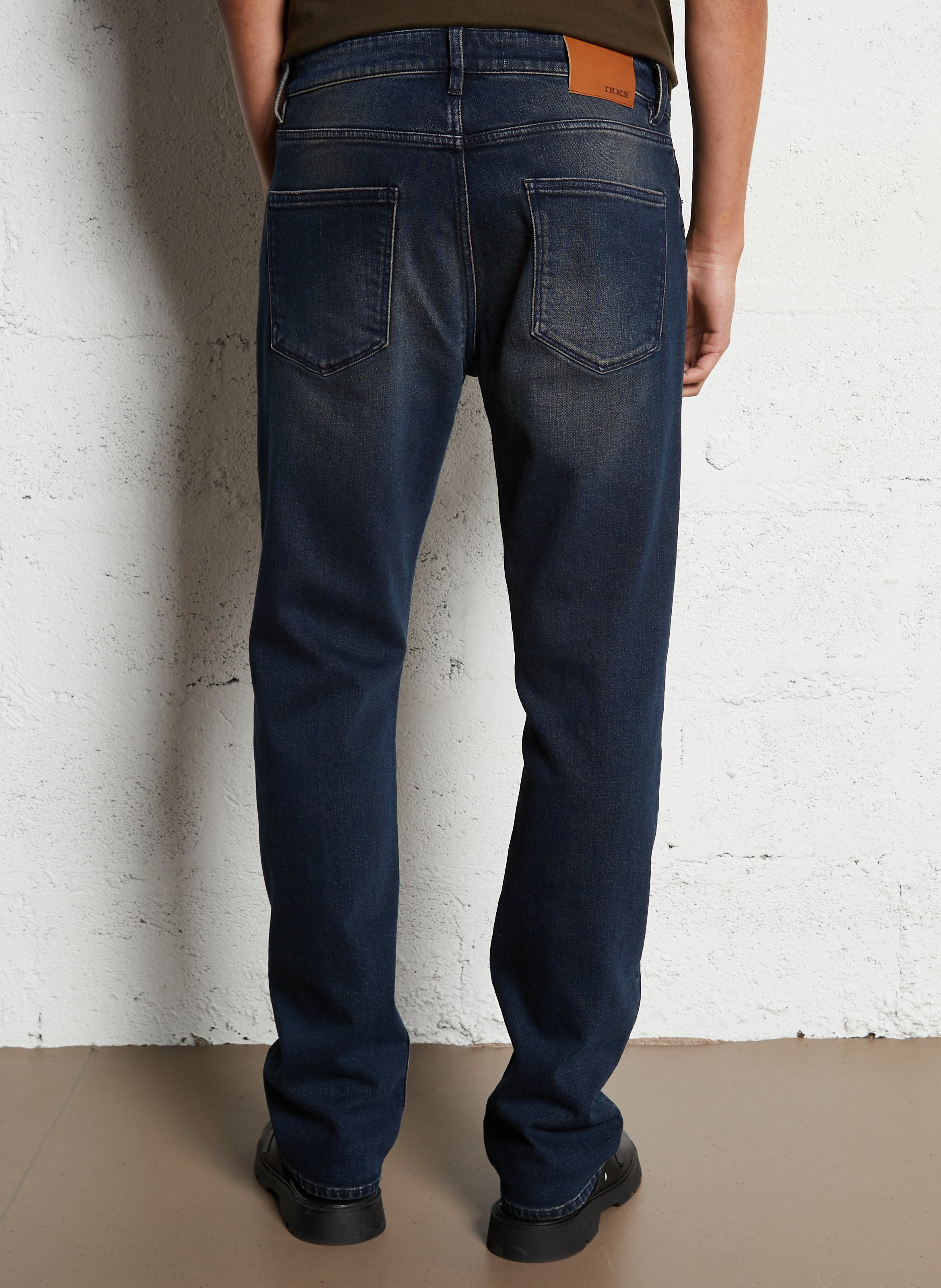 Cotton-blend straight jeans IKKS Blue