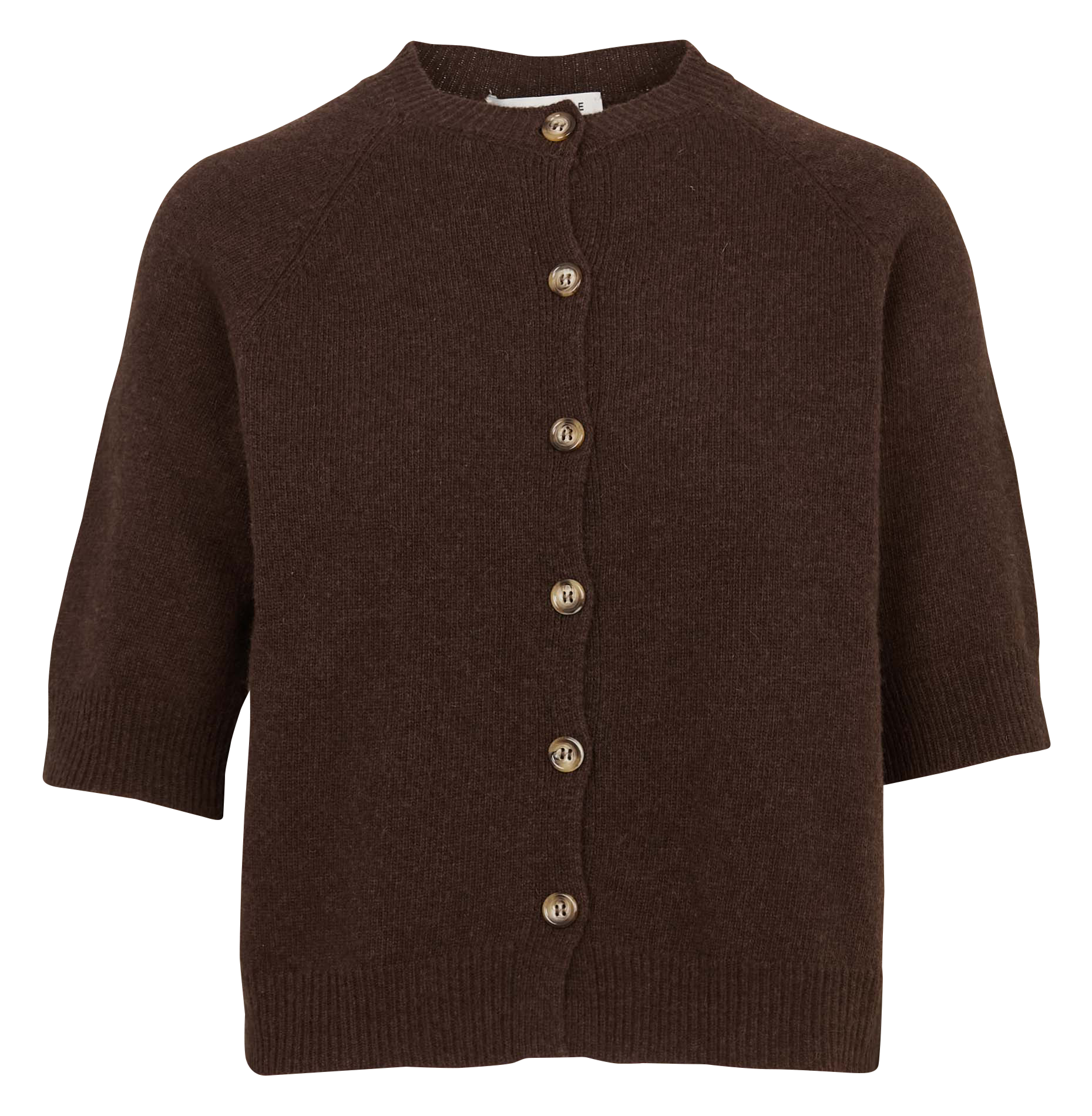 Straight-fit vest van wolmix SUZIE WINKLE Bruin