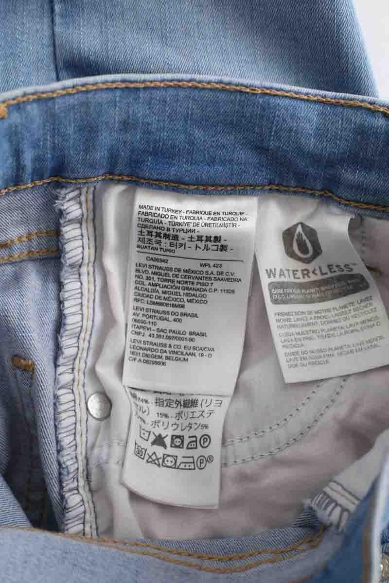 Cotton skinny jeans LEVI'S - Seconde main Blue