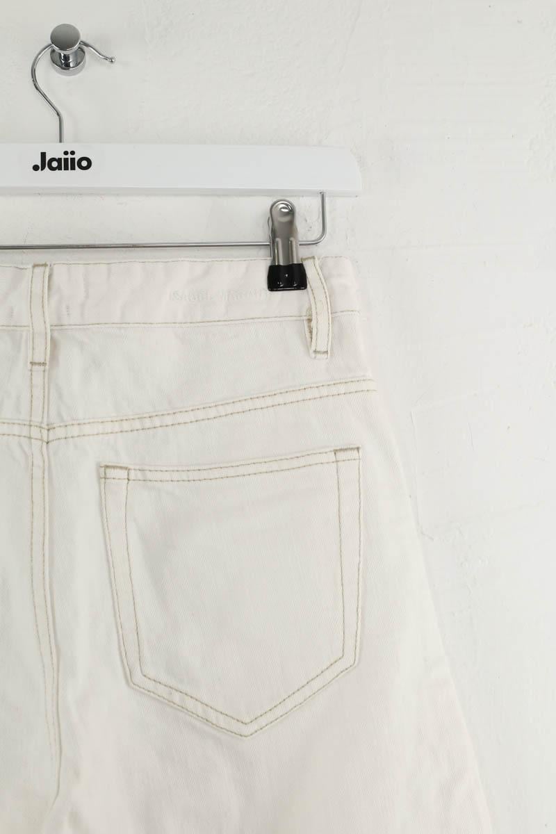 Cotton jeans ISABEL MARANT ÉTOILE - SECONDE MAIN White