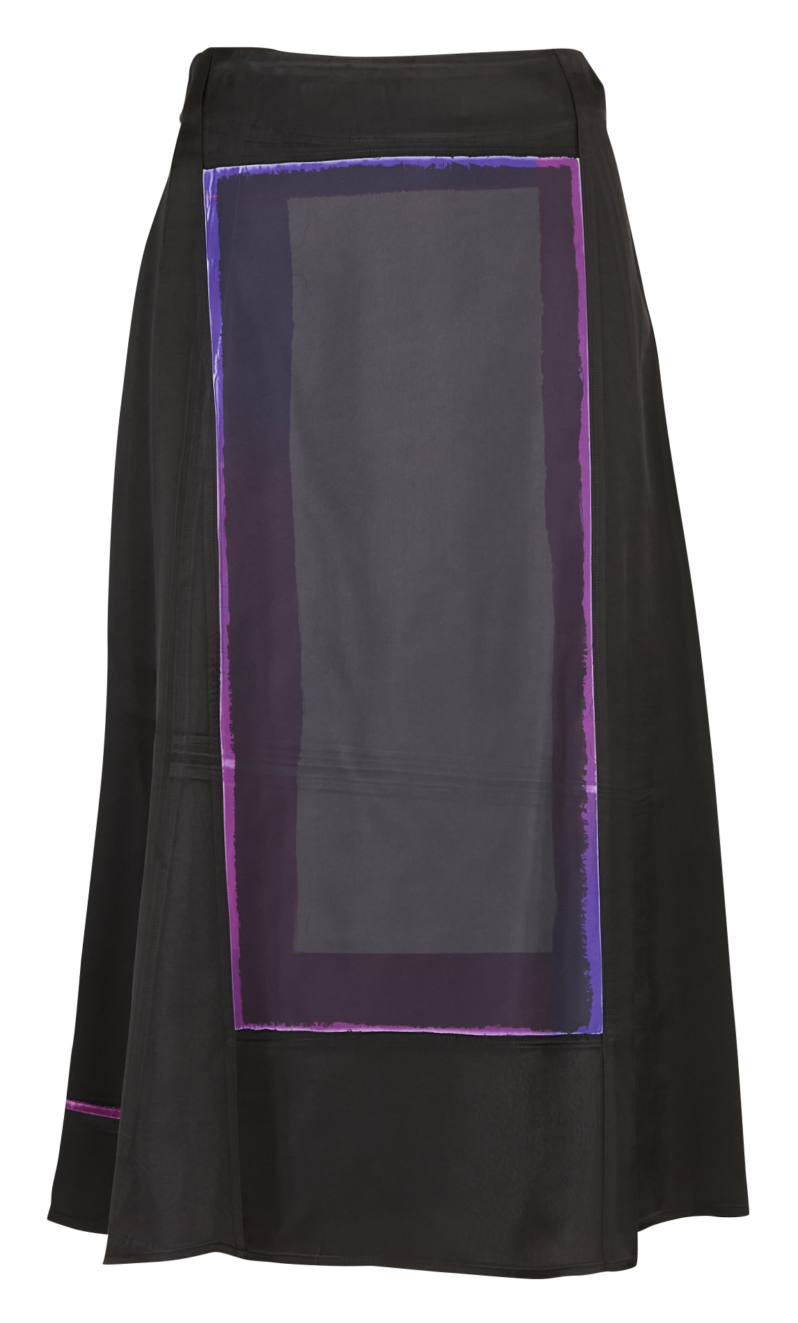 Jupe longue imprimée COTELAC Noir