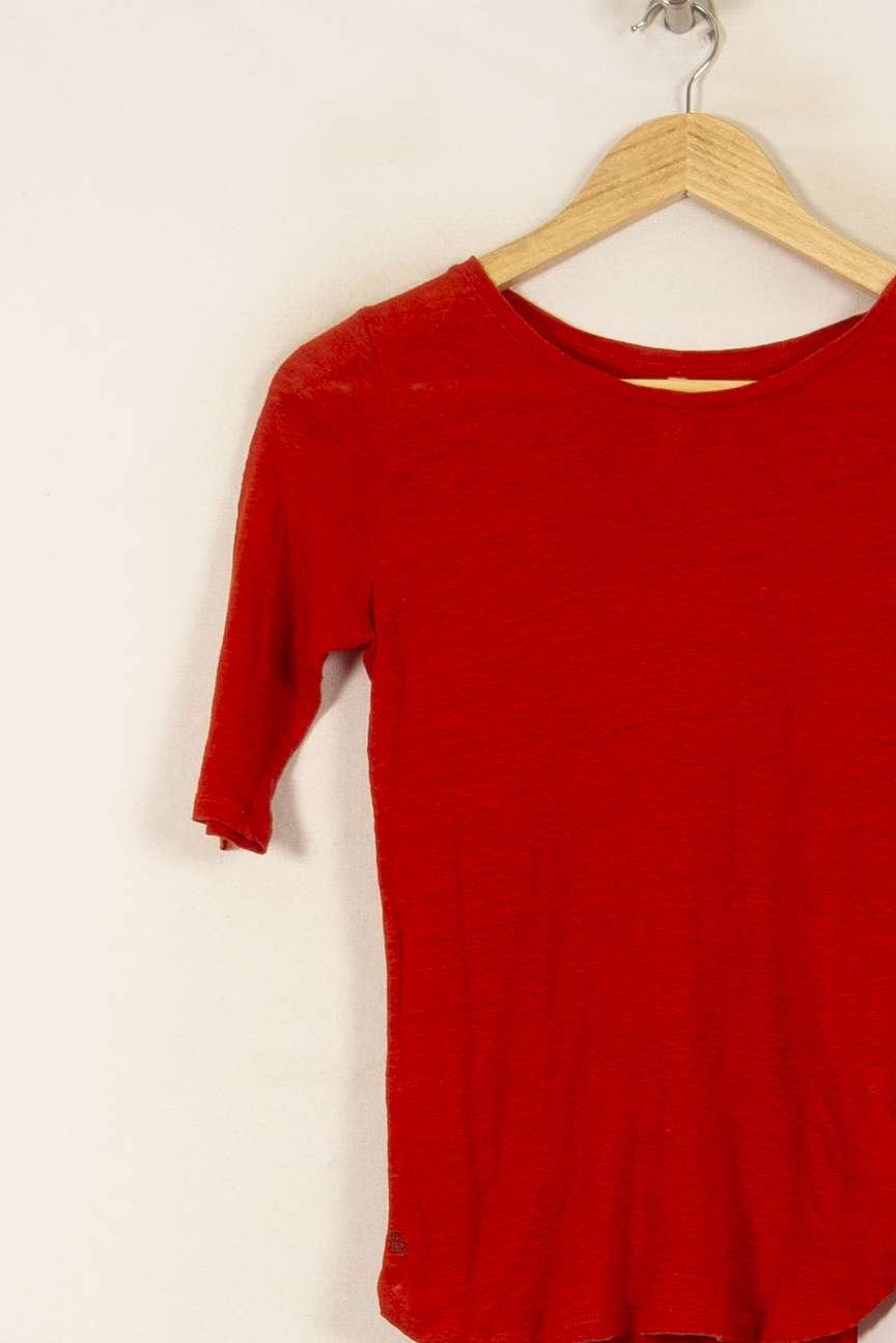 Tommy Badge T-shirt BELLEROSE - Seconde Main Red