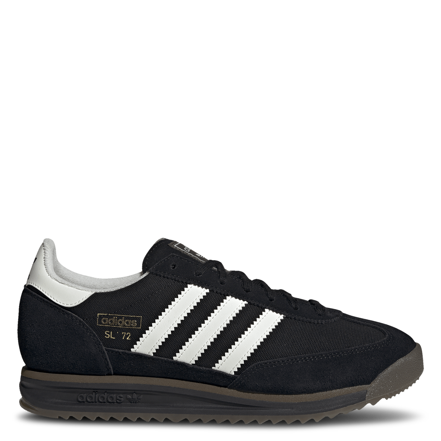 Baskets basses unies à lacets ADIDAS Noir