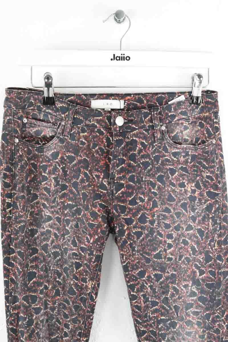 Slim cotton trousers IRO - Seconde Main Black