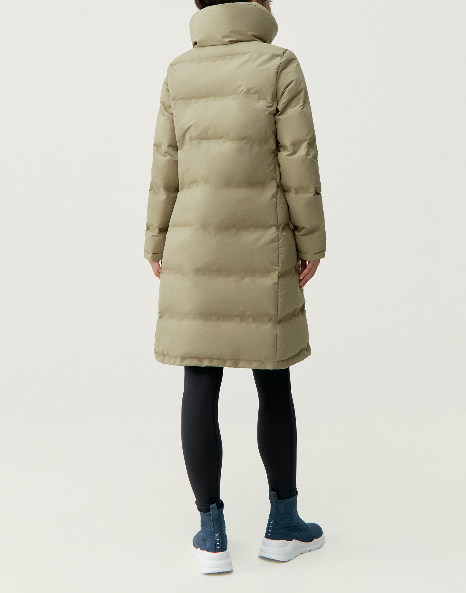 Padded waterproof winter coat BORN LIVING YOGA Brown