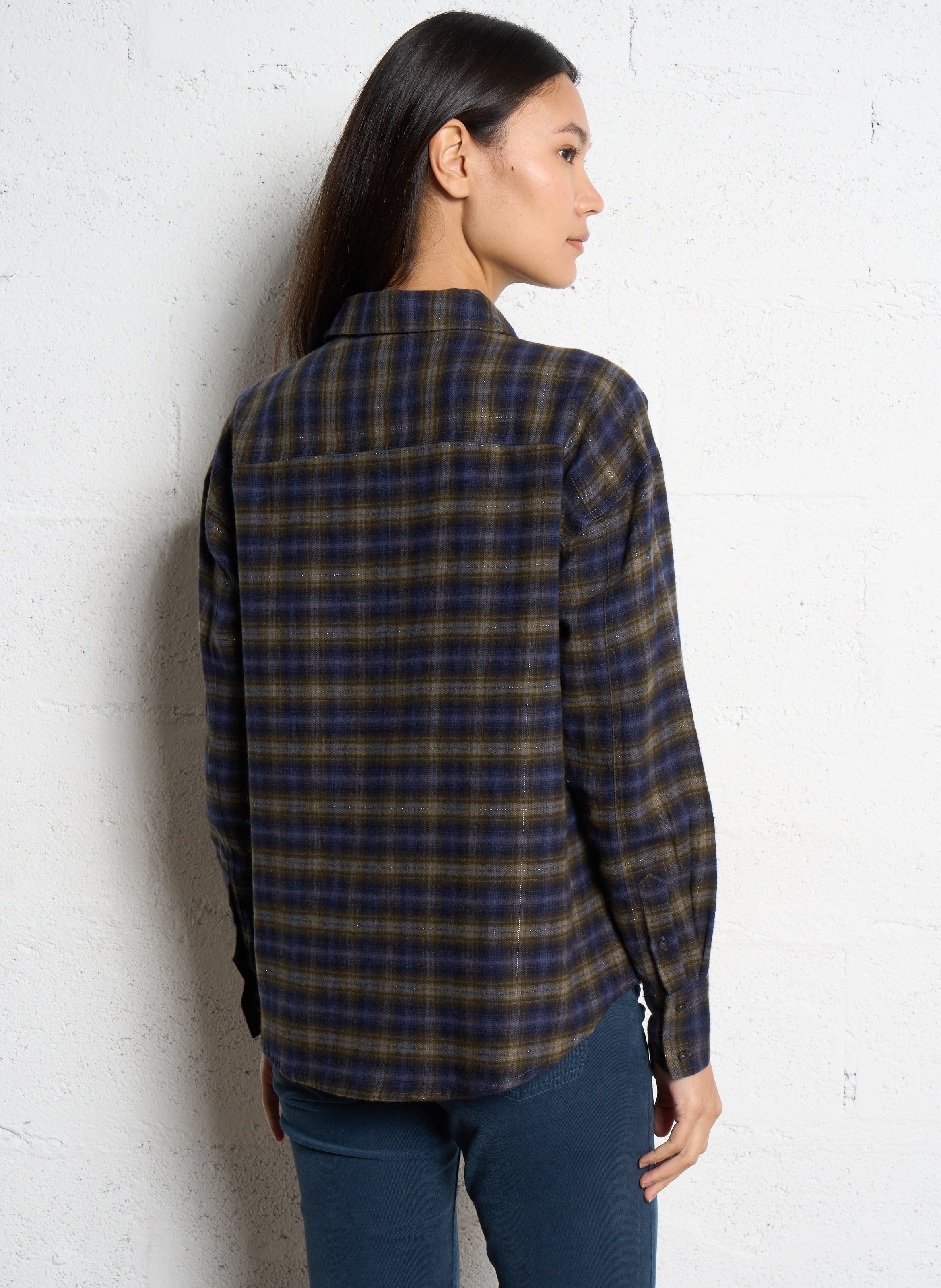 Chemise col classique en coton SUD EXPRESS Vert