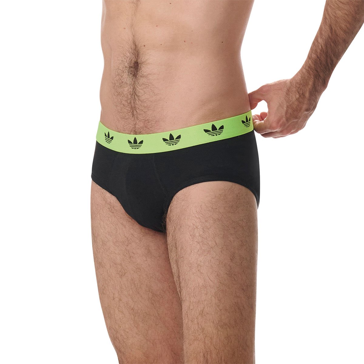 Pack of 3 men's comfort flex cotton briefs by adidas Originals ADIDAS UNDERWEAR Multicolored