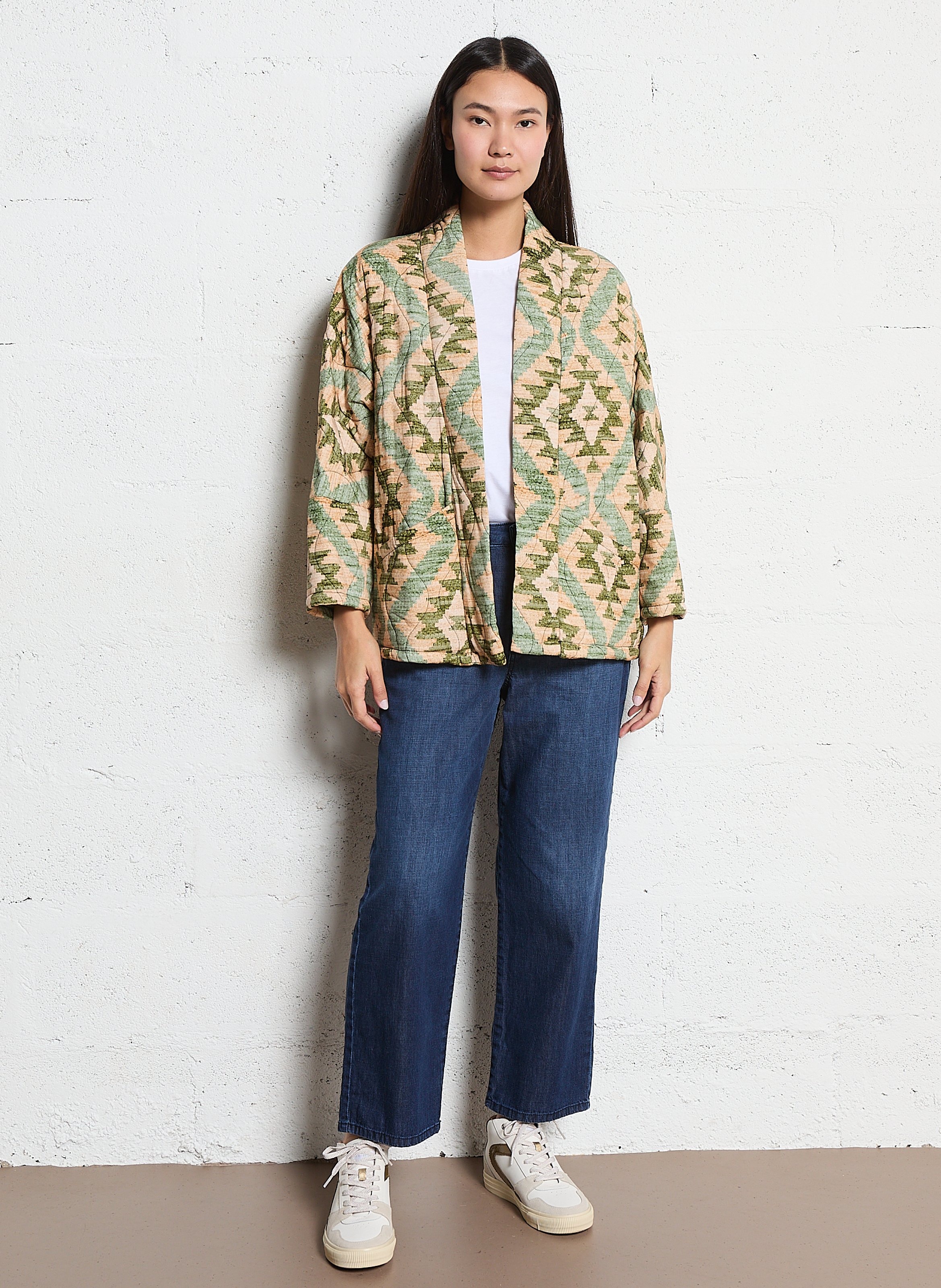 Schalkragenjacke AOKYANOS Khaki