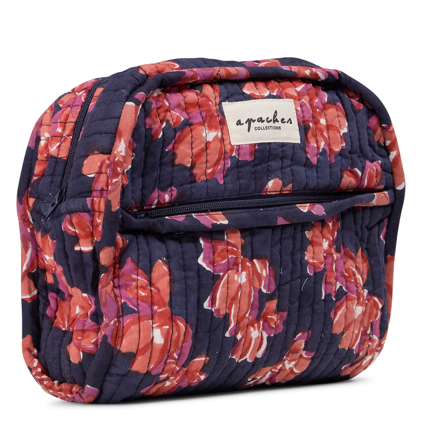 Cotton printed toiletry bag APACHES COLLECTIONS Blue