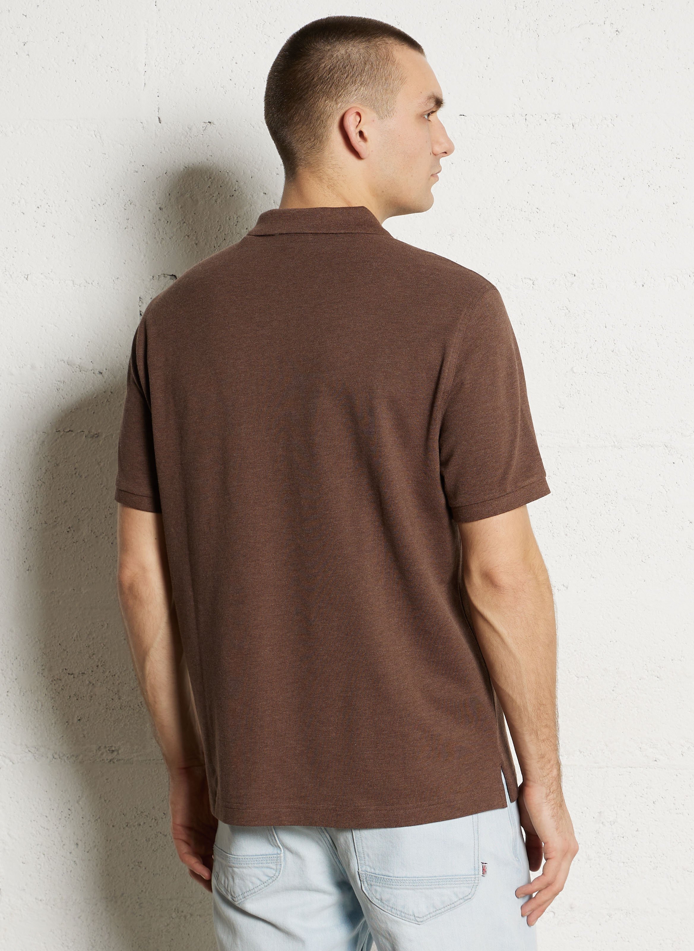 Katoenen polo GANT Bruin