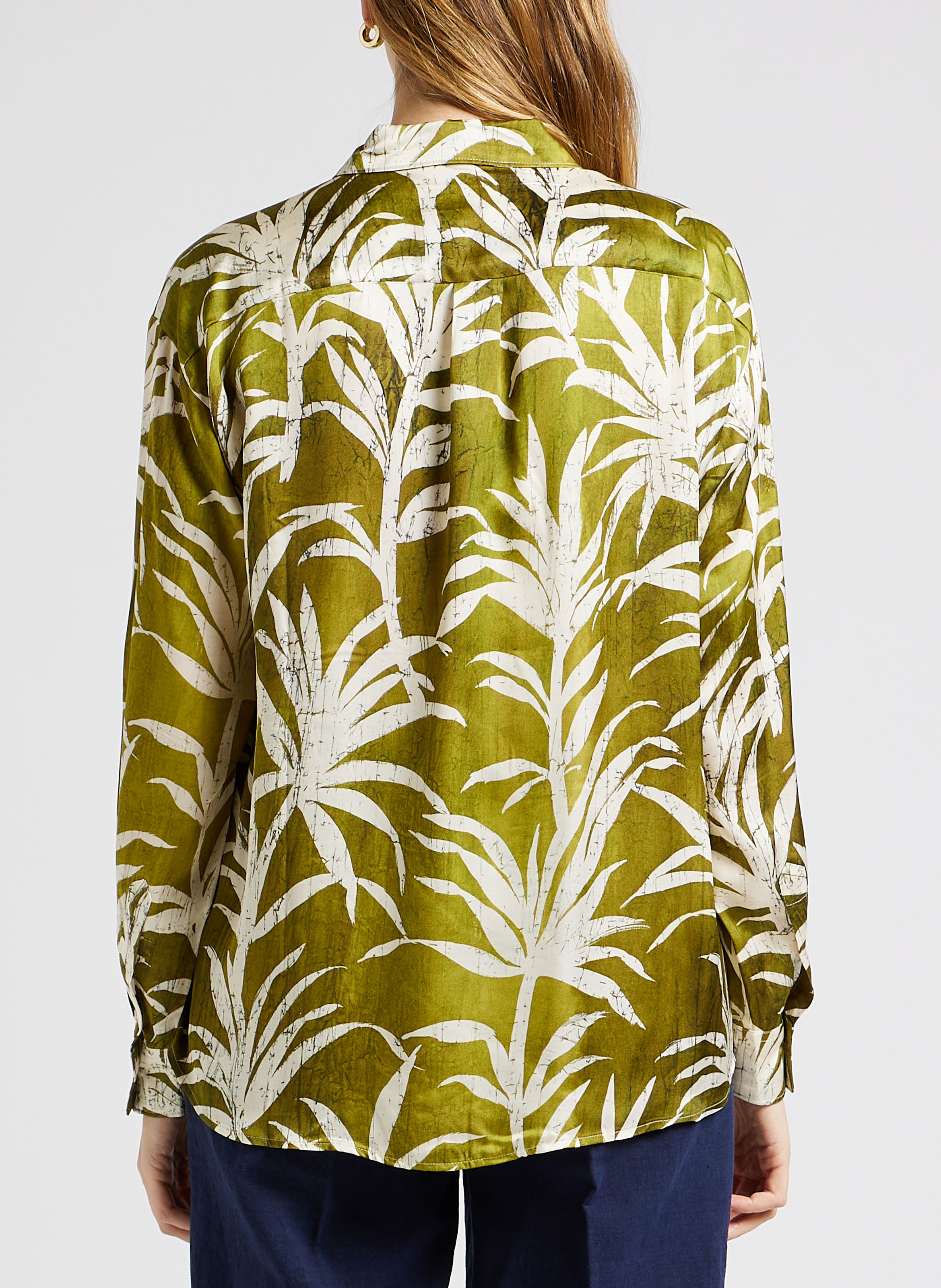 Loose-fit shirt with classic collar HARTFORD Khaki