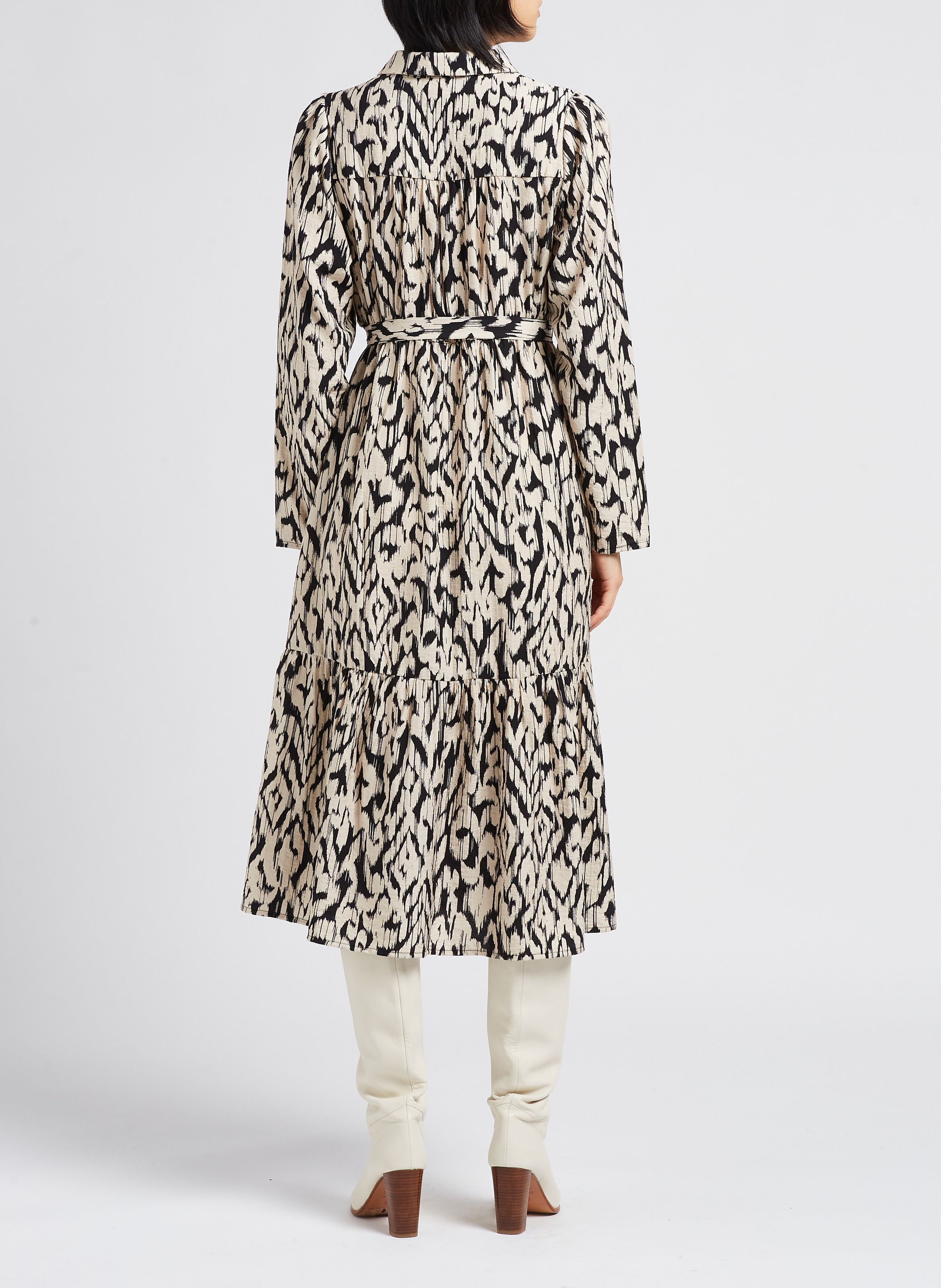 Robe longue à imprimé tacheté MOSS COPENHAGEN Multicolore