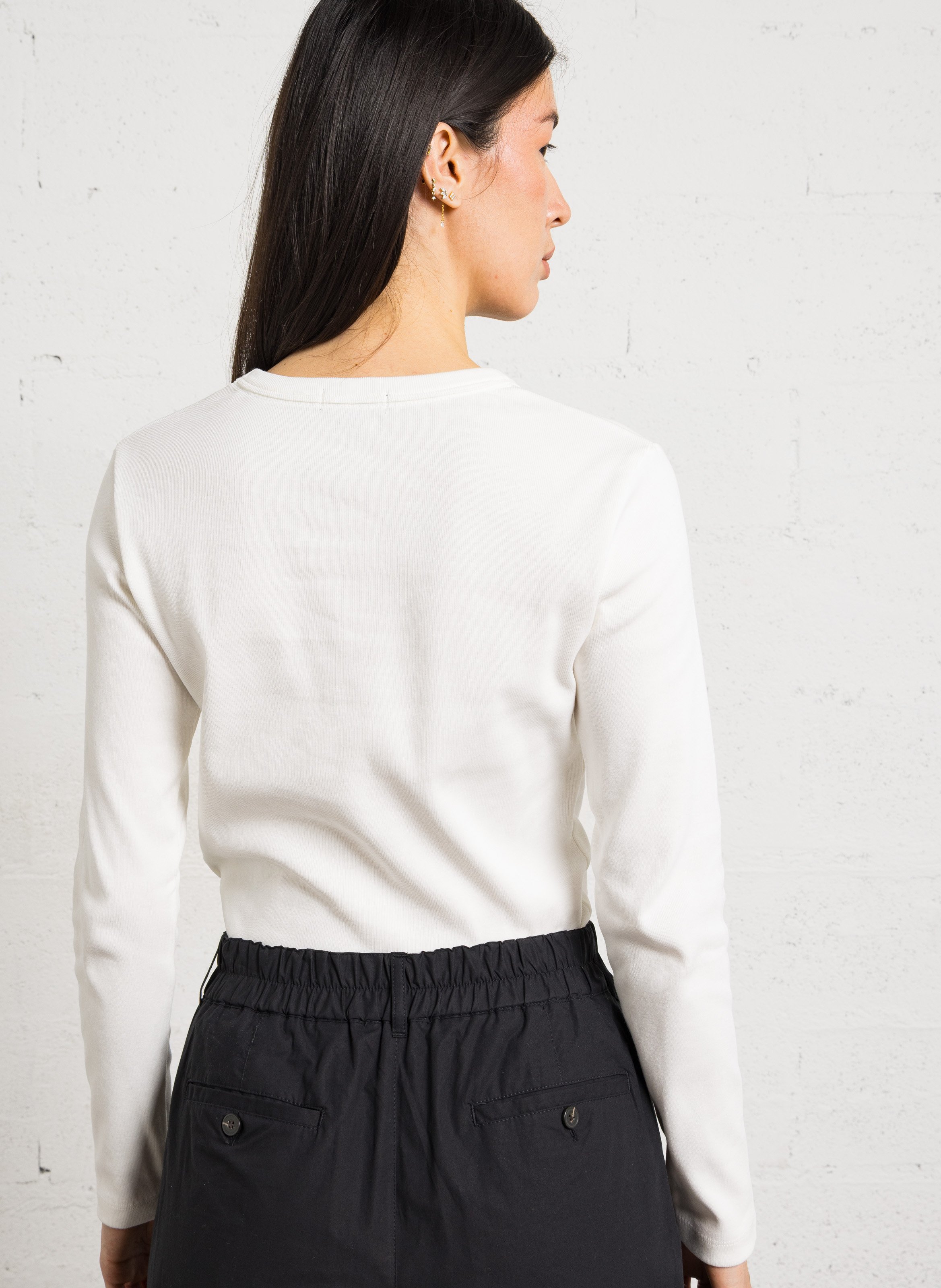 Gerade geschnittenes T-Shirt aus Bio-Baumwolle SOEUR Weiss