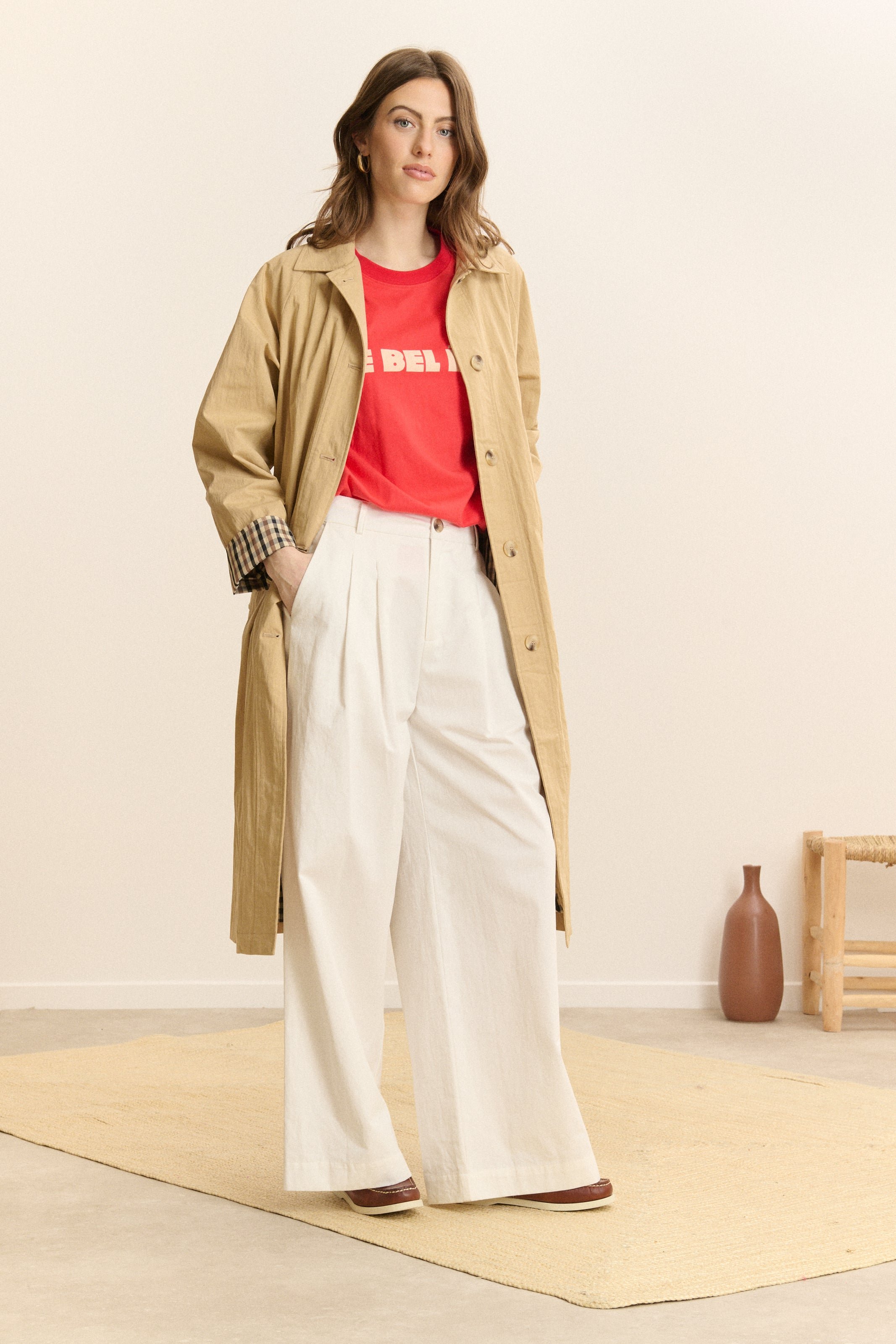 Short-sleeve printed T-shirt GARANCE PARIS Red