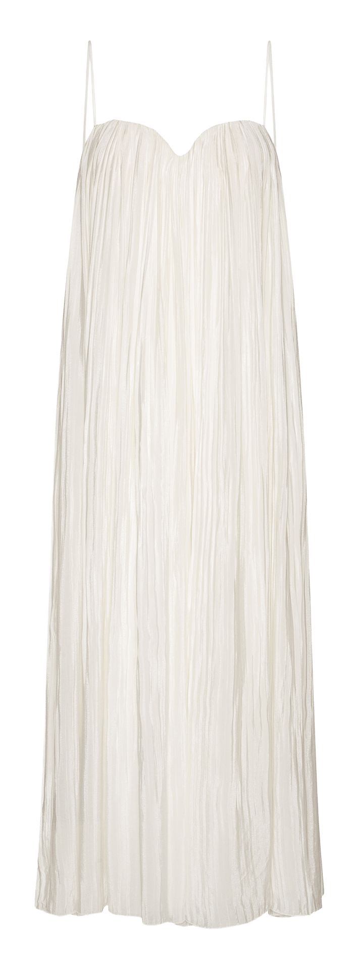 Ruimvallende, lange jurk ROTATE Wit