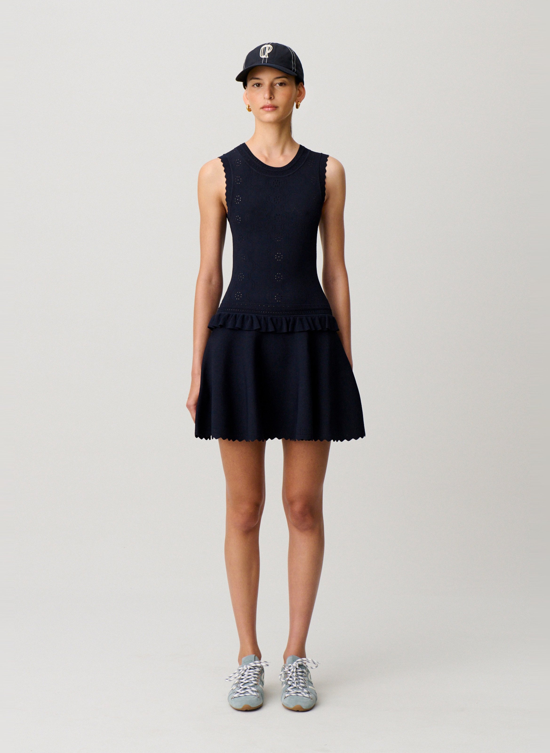 Korte jurk met ronde hals CLAUDIE PIERLOT