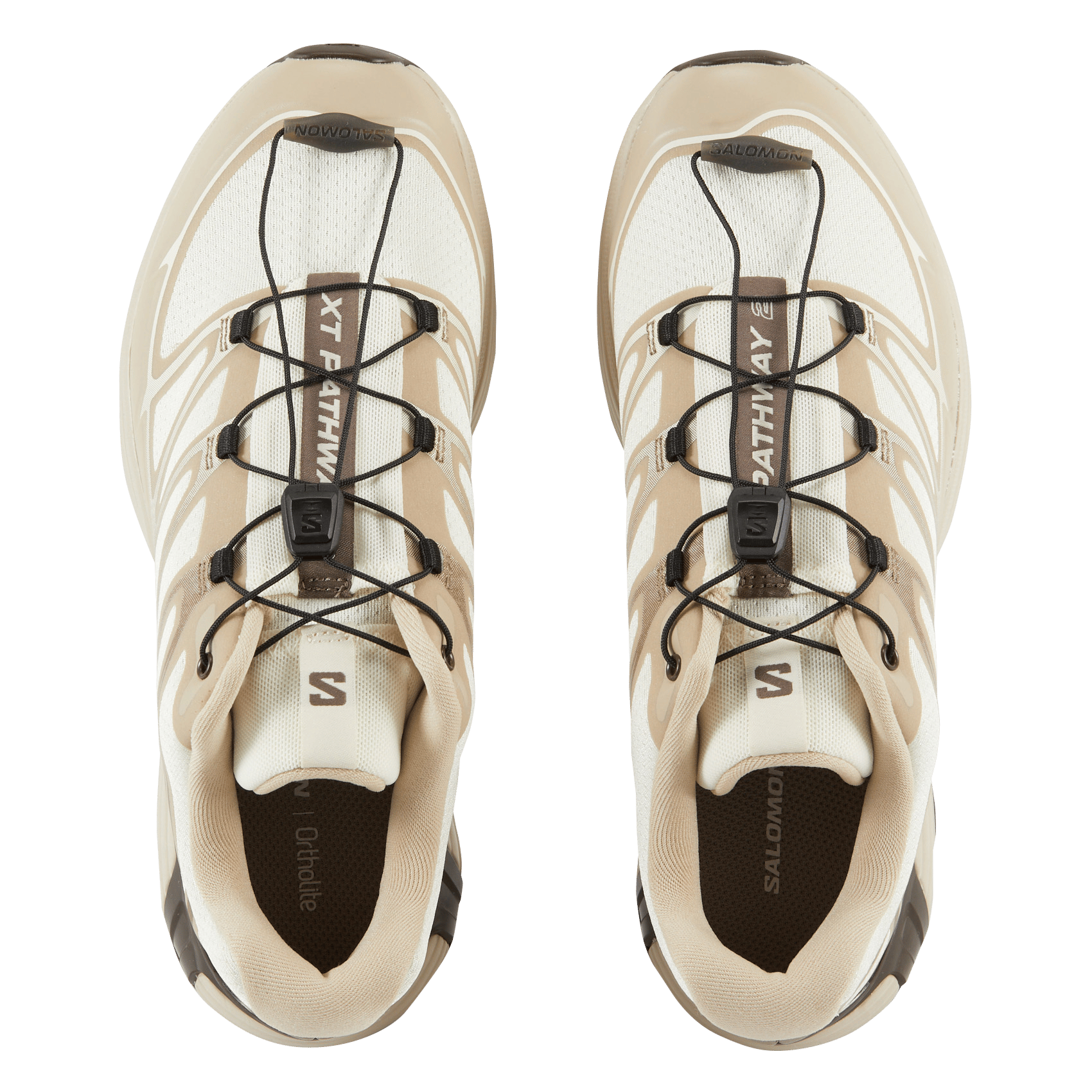 Low-top textile sneakers SALOMON Beige