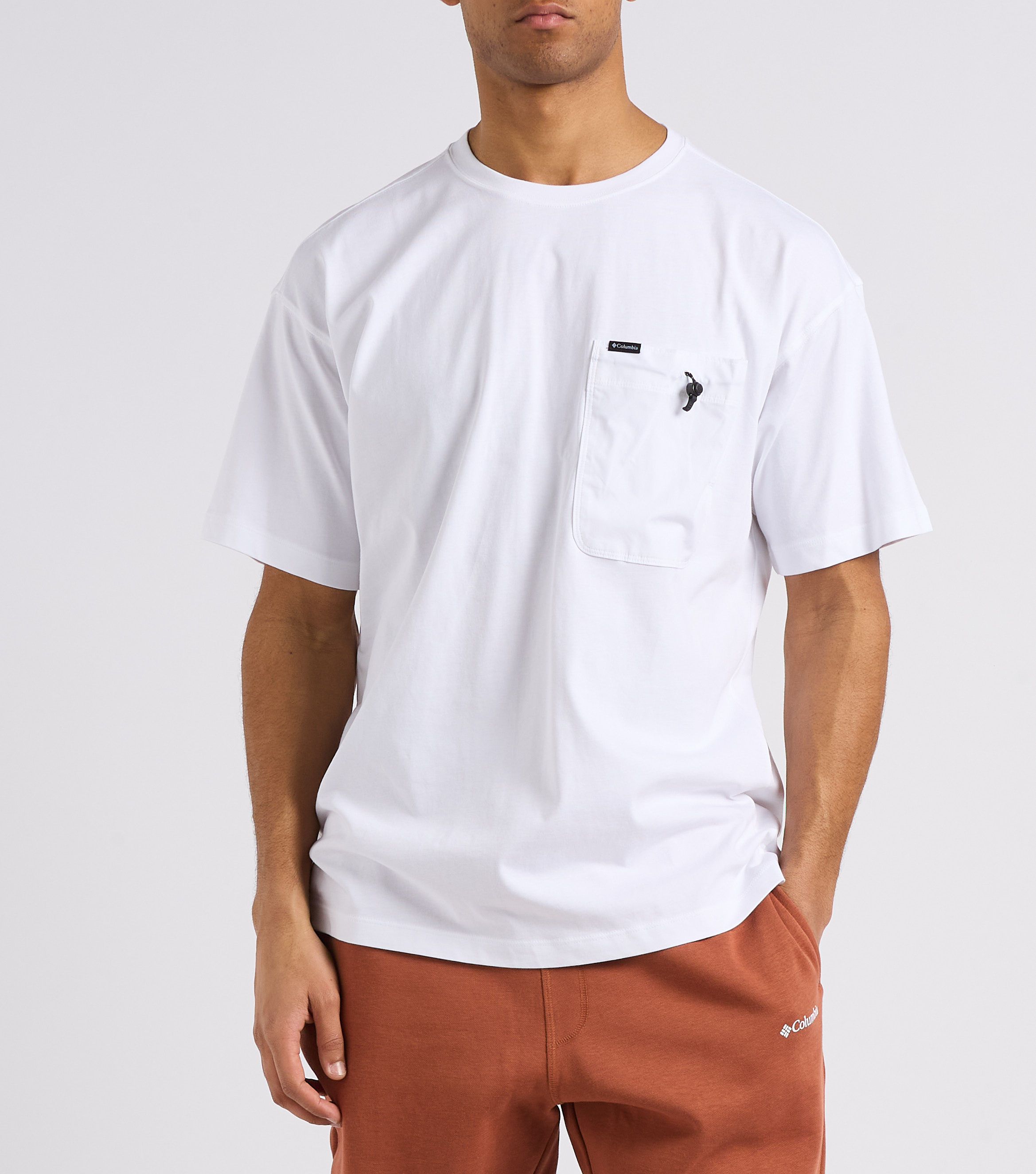 Tee-shirt col rond en coton COLUMBIA Blanc