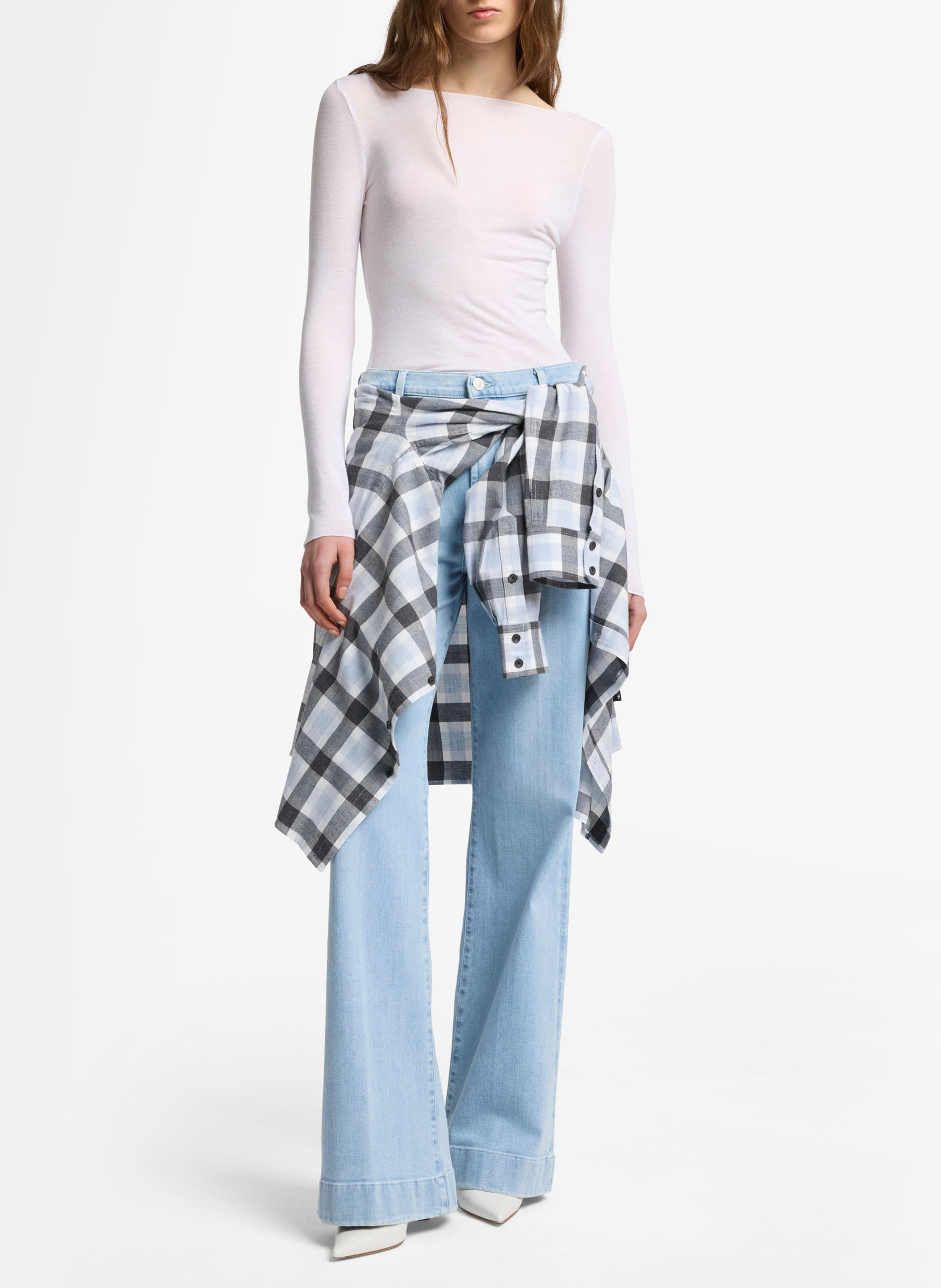Boot-cut jeans 7 FOR ALL MANKIND Blue