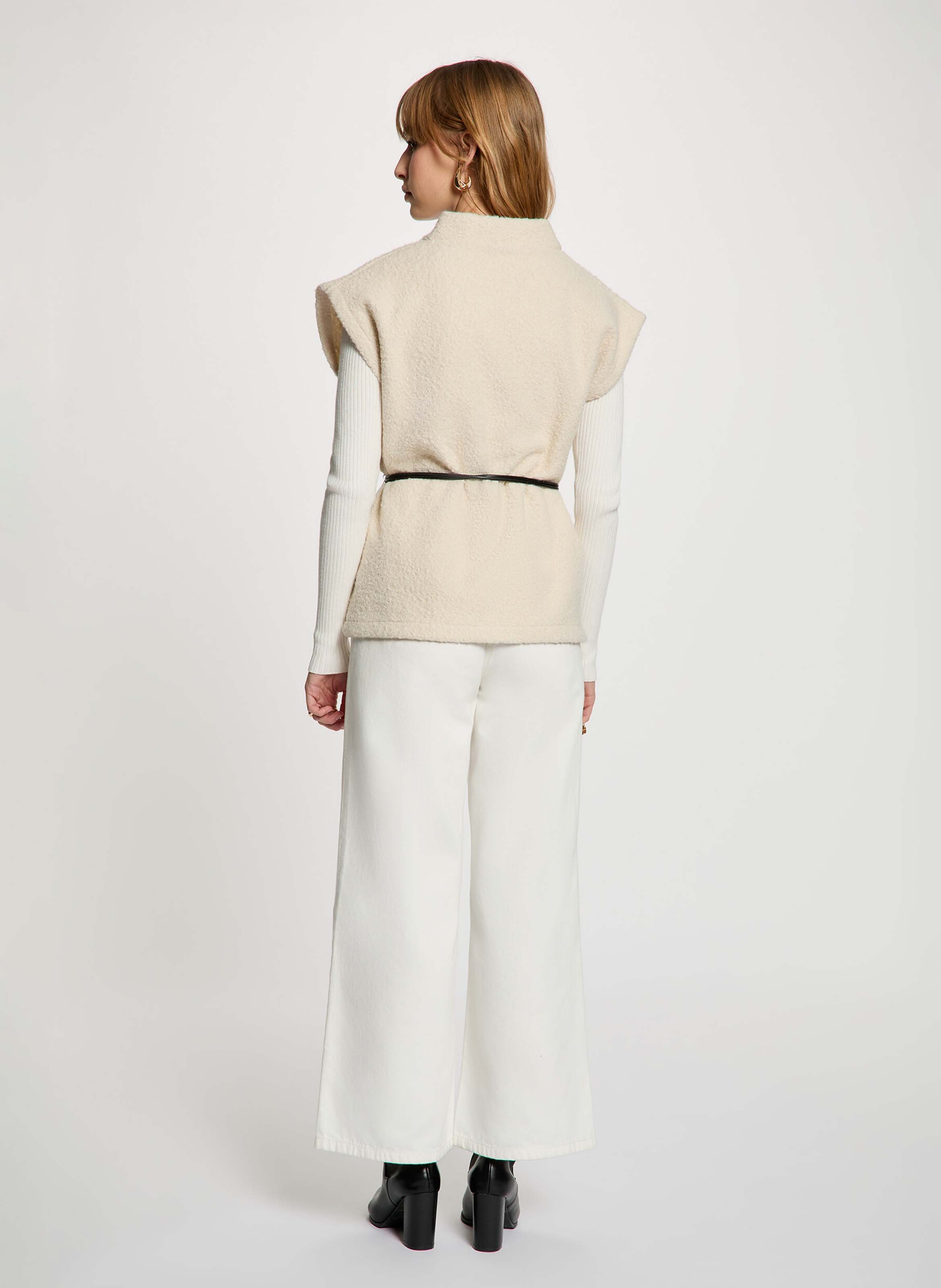 Ärmellose taillierte Weste | Beige MORGAN Damen