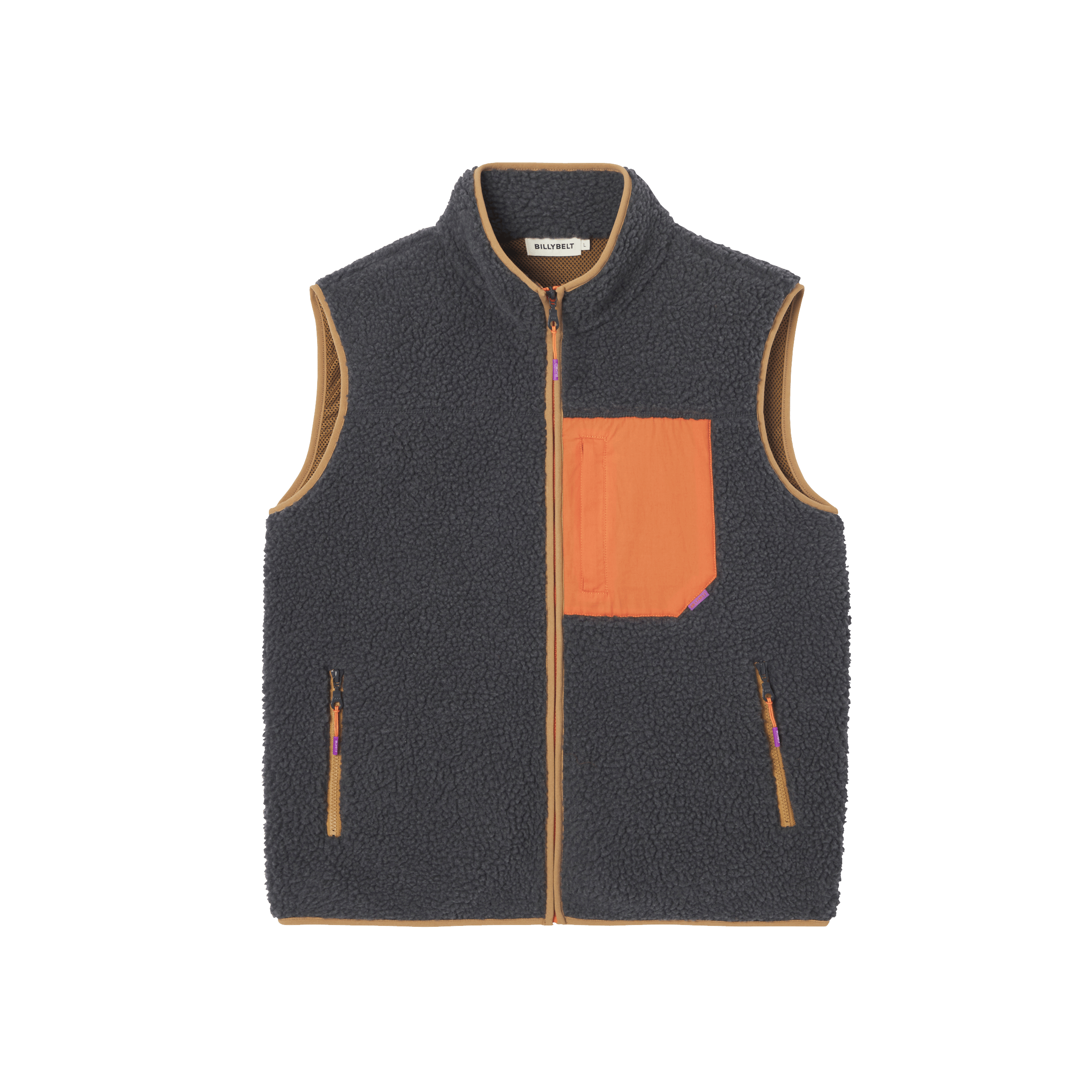 Sleeveless Sherpa Zip-Up Vest BILLYBELT