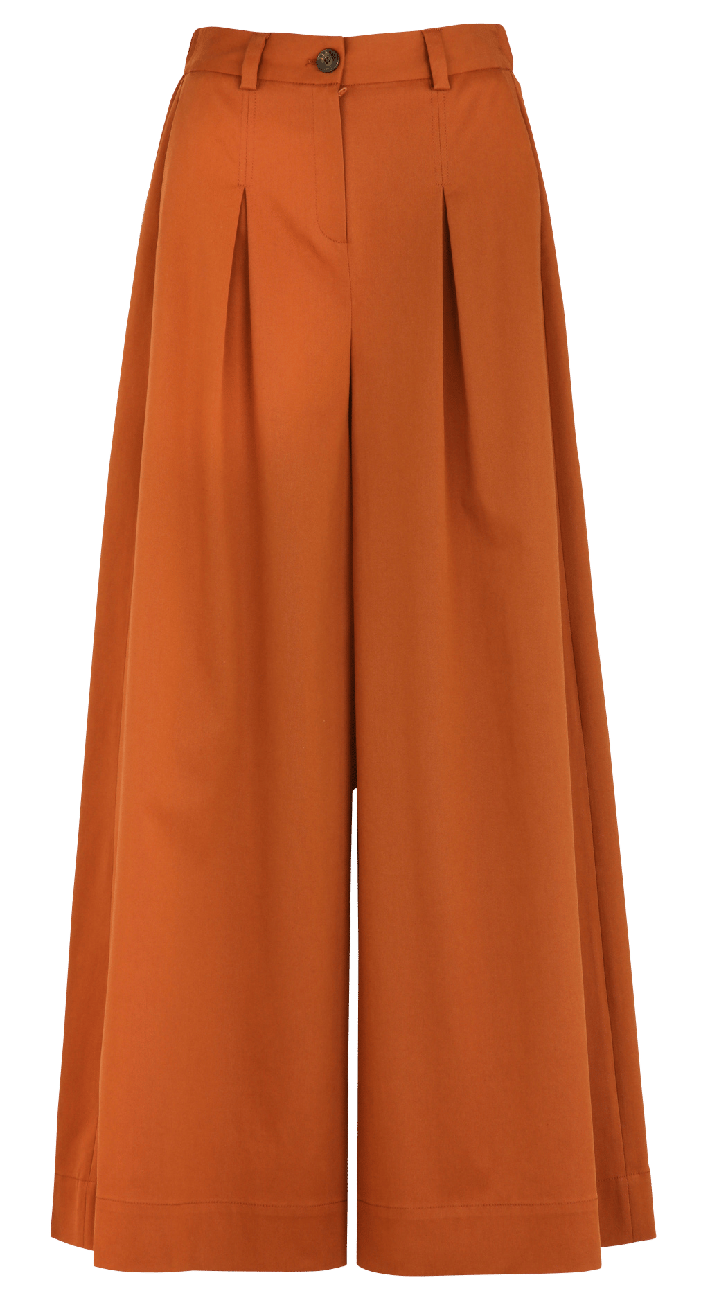 Pantalon large en coton mélangé MAISON 123 Rouge