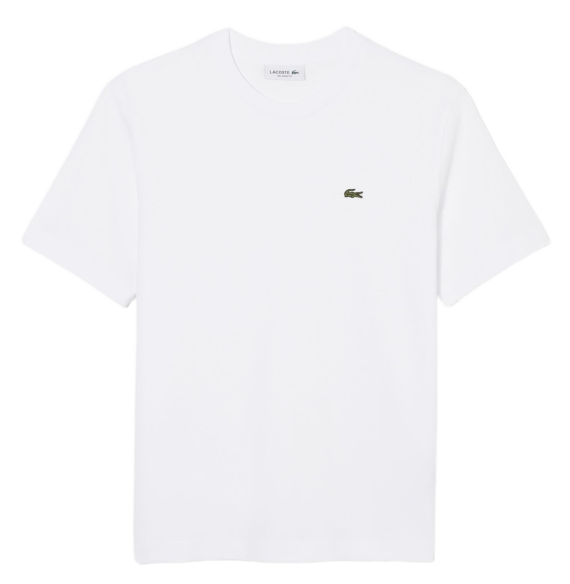 Short-sleeved cotton T-shirt LACOSTE White