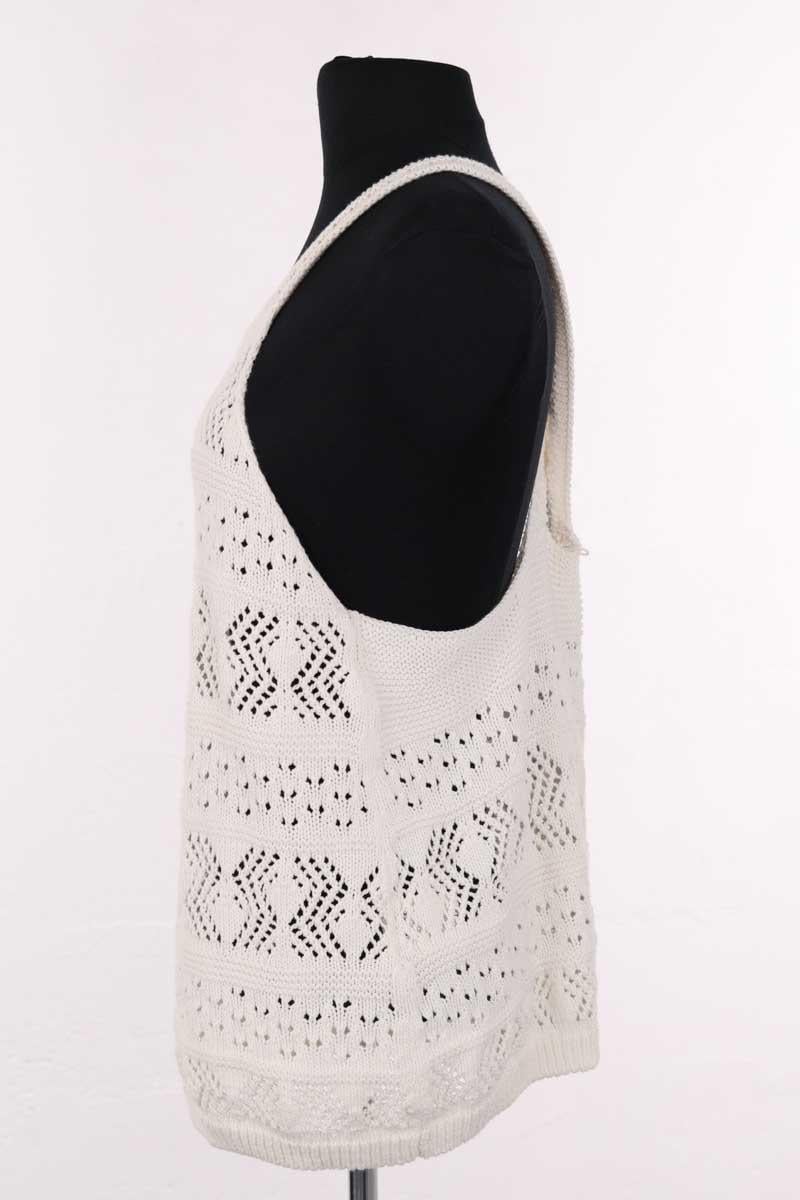 Azawood sleeveless top SEZANE - Seconde main Beige