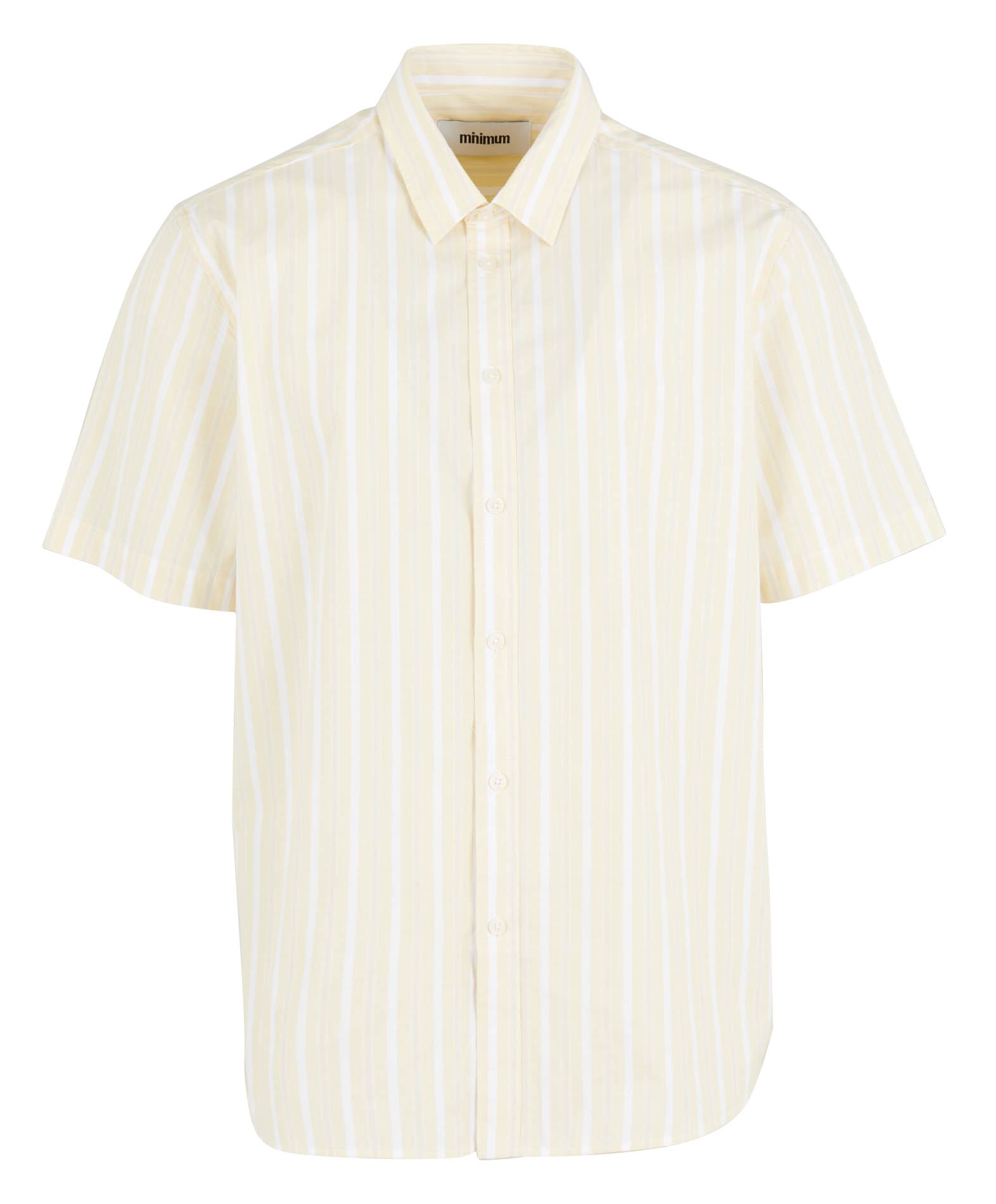 Chemise à rayures en coton bio  MINIMUM Jaune