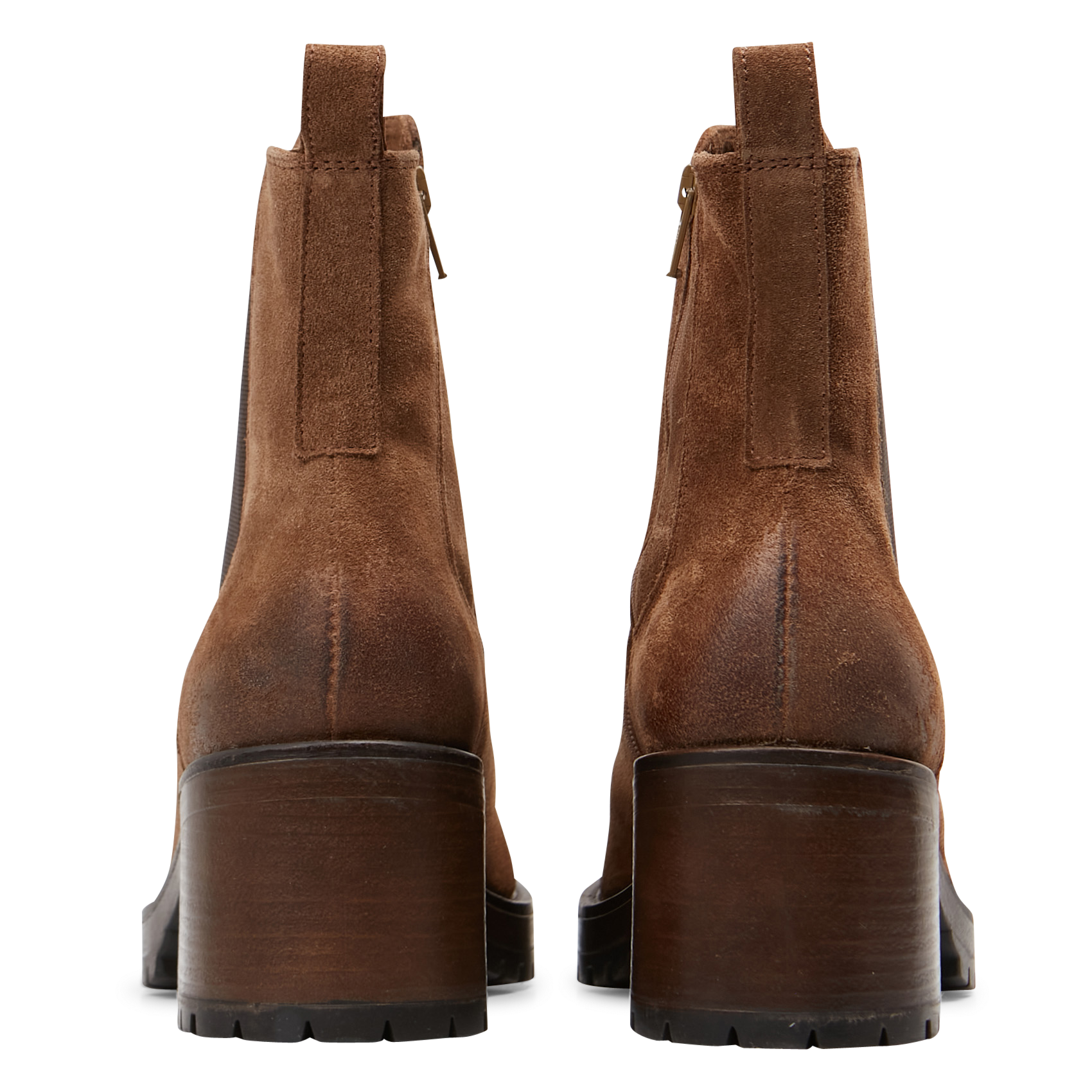 Leather ankle boots JONAK Brown