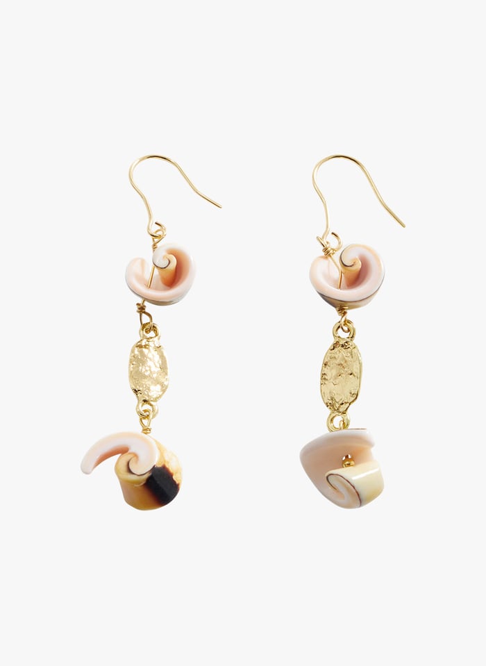 Mango 2025 shell earrings