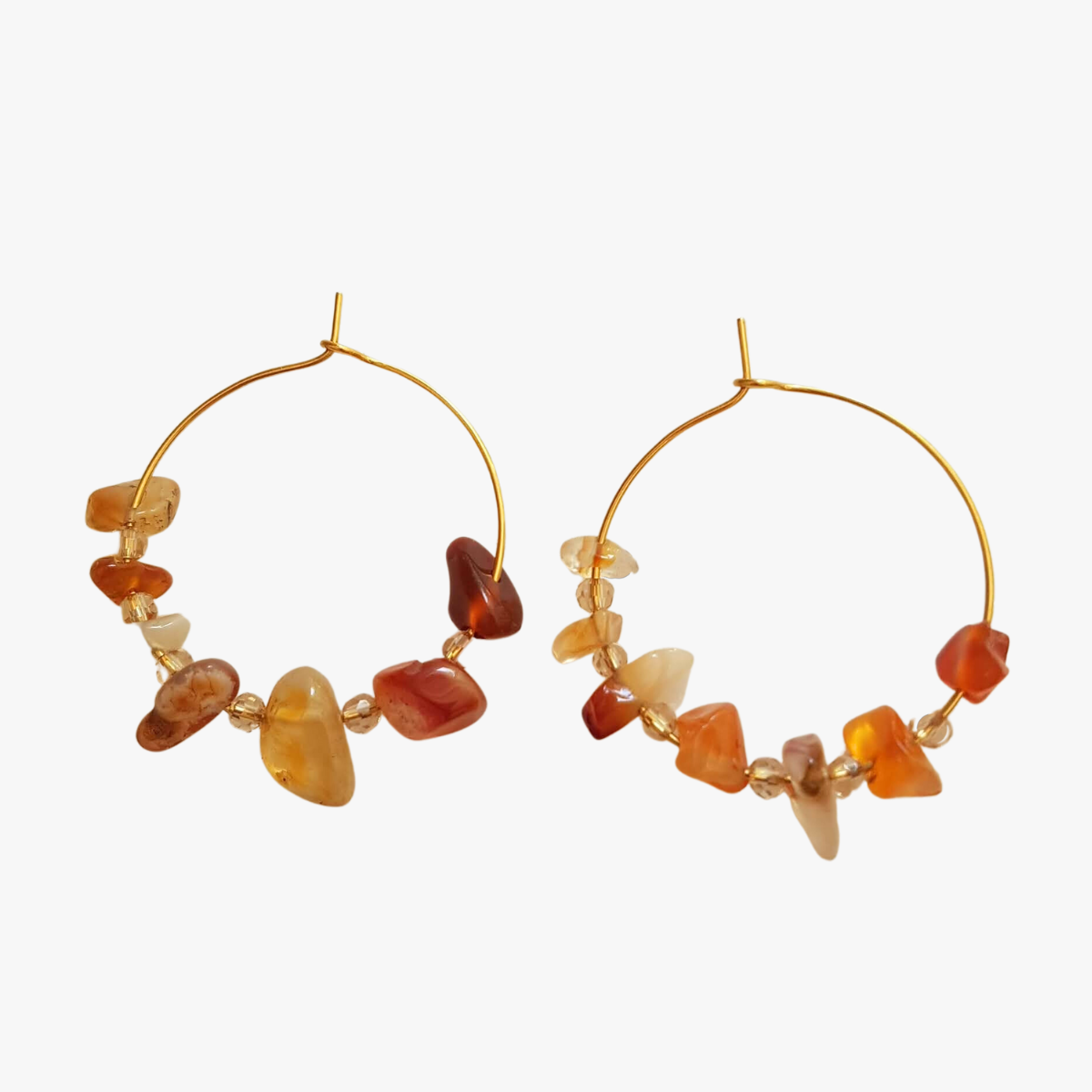 Carnelian earrings GINANDGER Blue