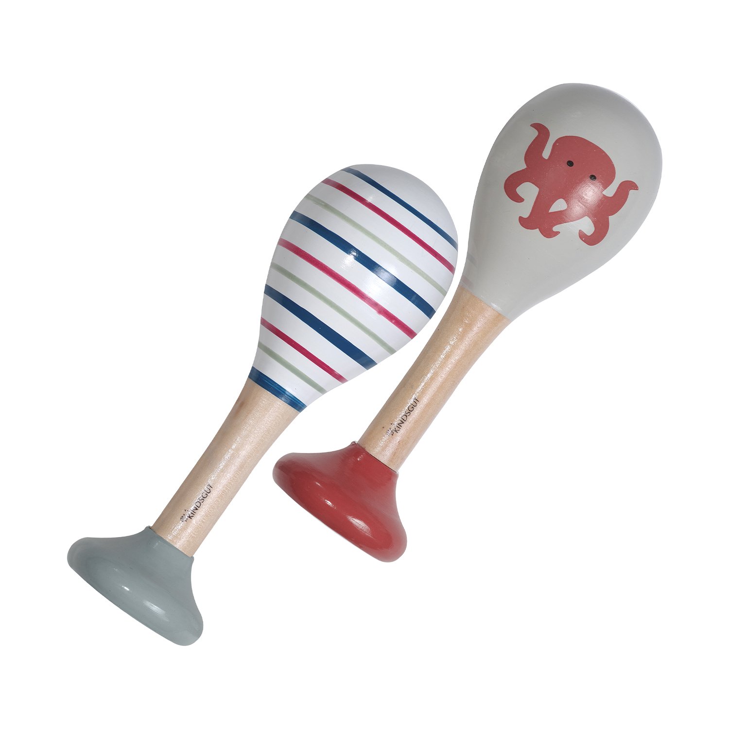 Fox and stripes rattles KINDSGUT Red
