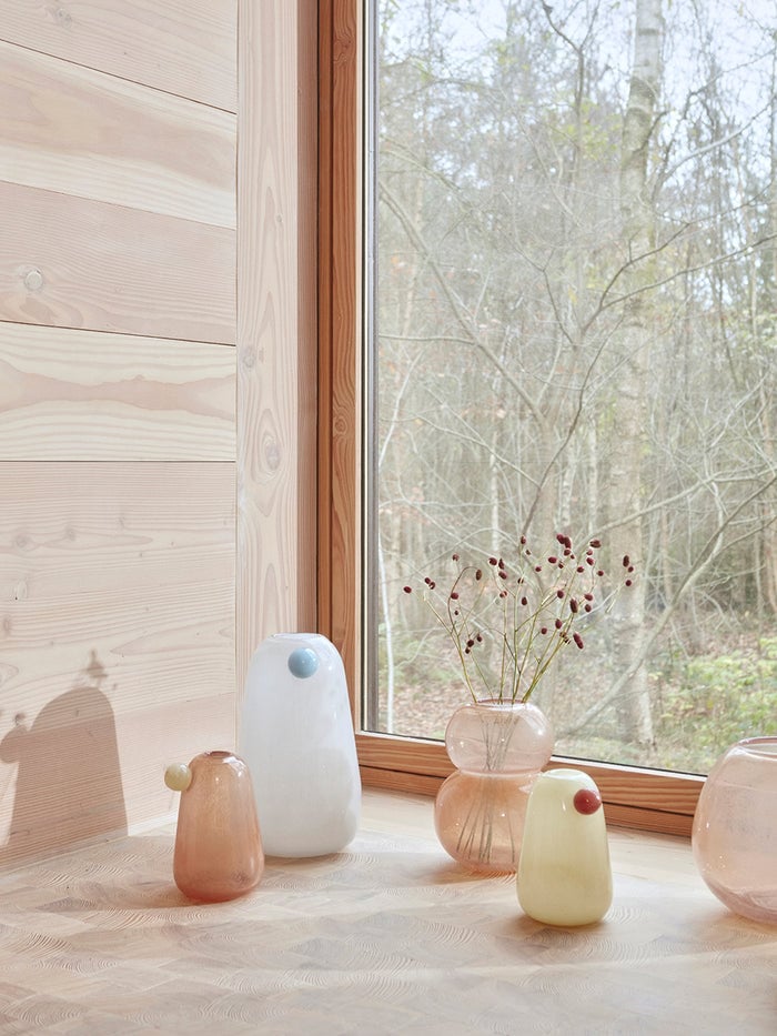 Glass vase OYOY LIVING DESIGN Red