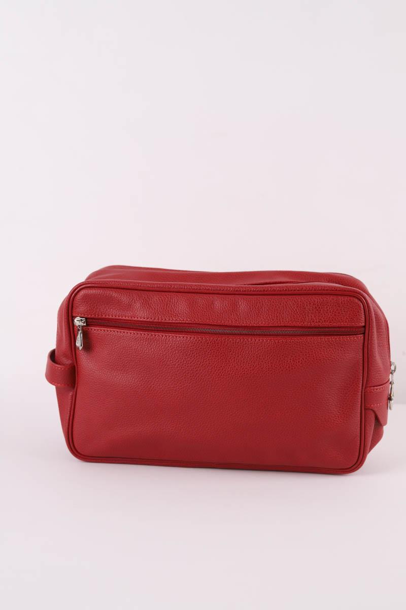 Pochette en cuir LONGCHAMP - Seconde Main Rouge