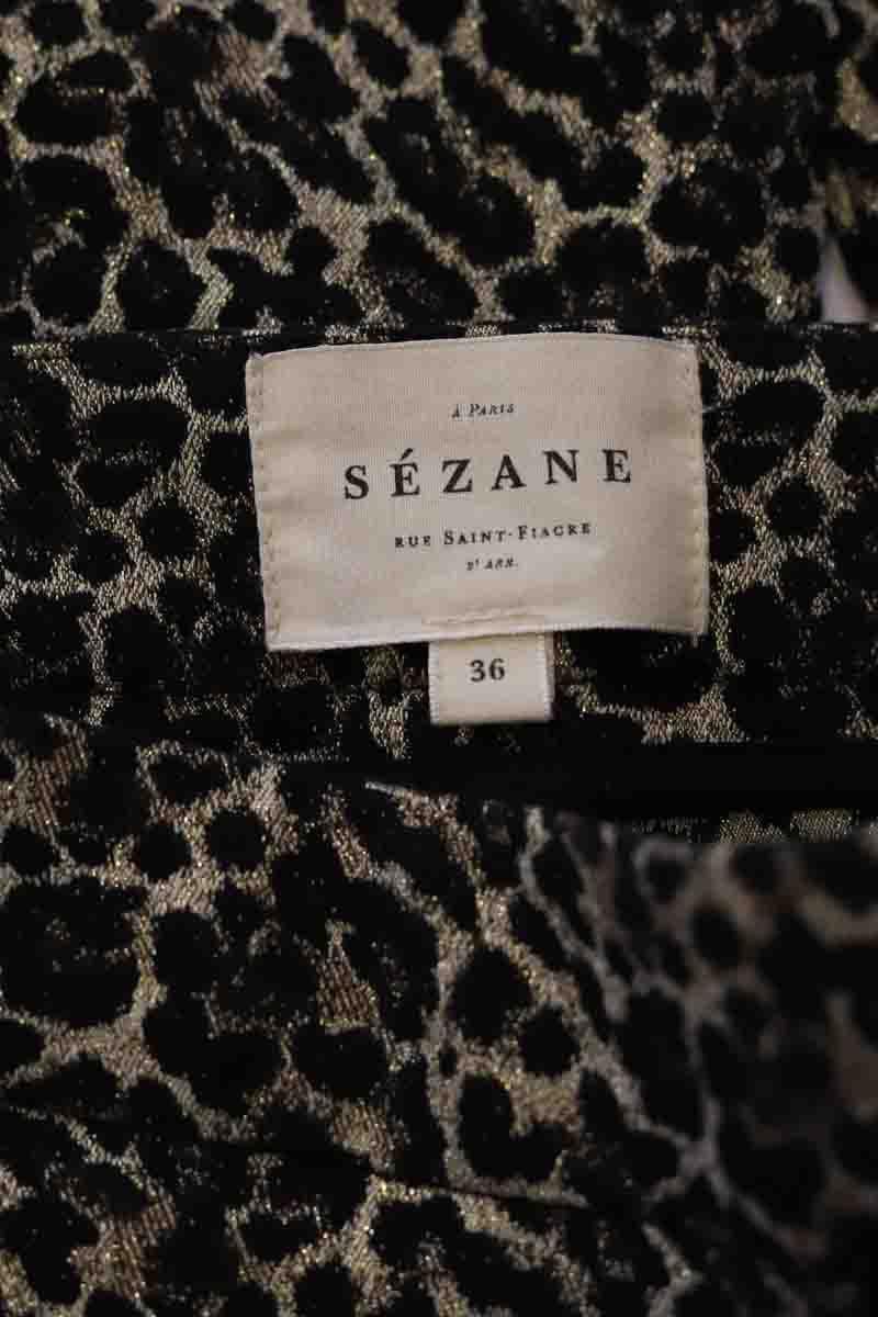 Slim cotton trousers SEZANE - Seconde main Black