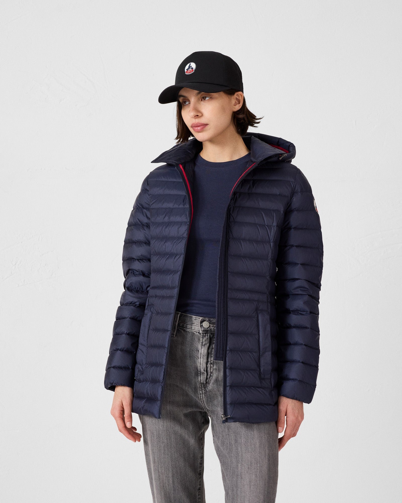 Doudoune à capuche mi-longue nour 2.0 Bleu