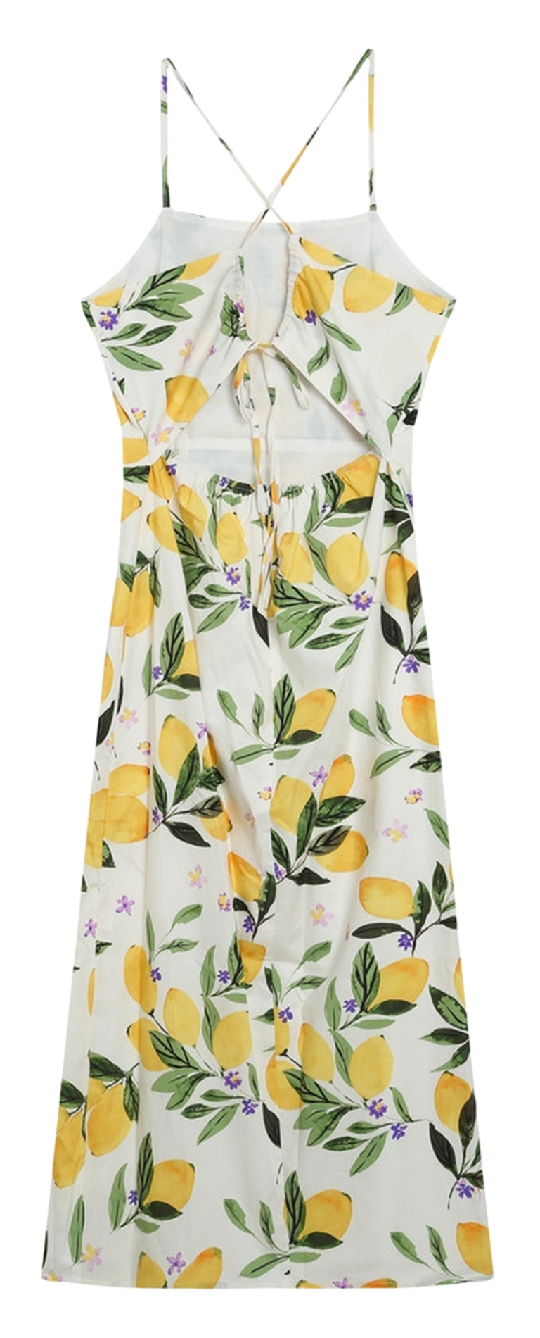 Robe midi col carré en coton GRACE ET MILA Blanc