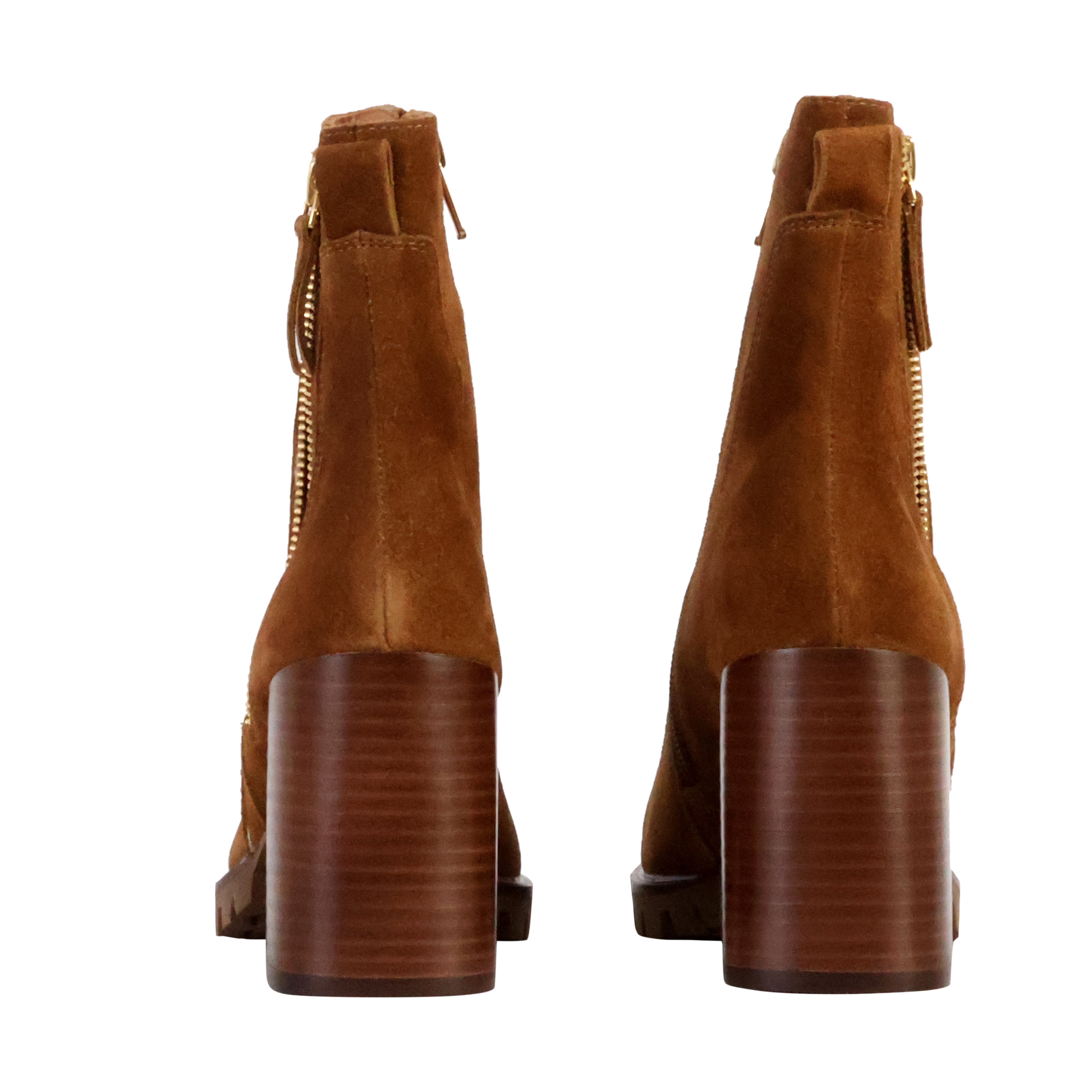 Silene leather heeled ankle boots EMILIE KARSTON Brown