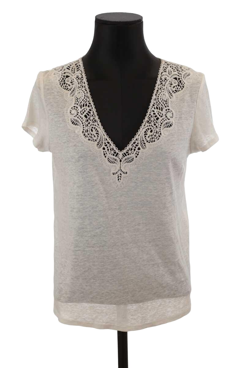 Cotton T-shirt SEZANE - Seconde main White