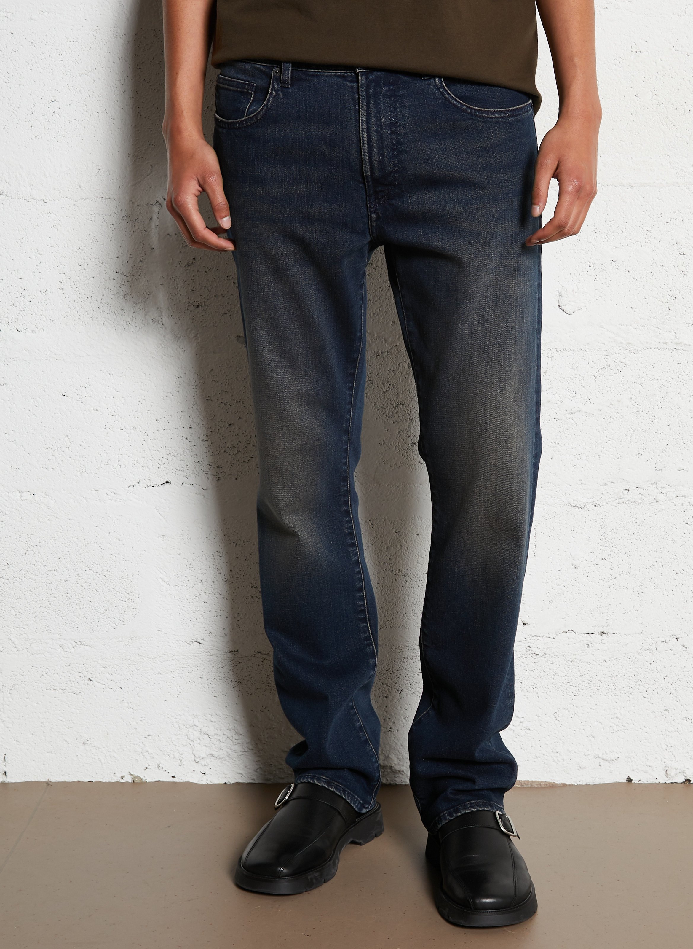Cotton-blend straight jeans IKKS Blue